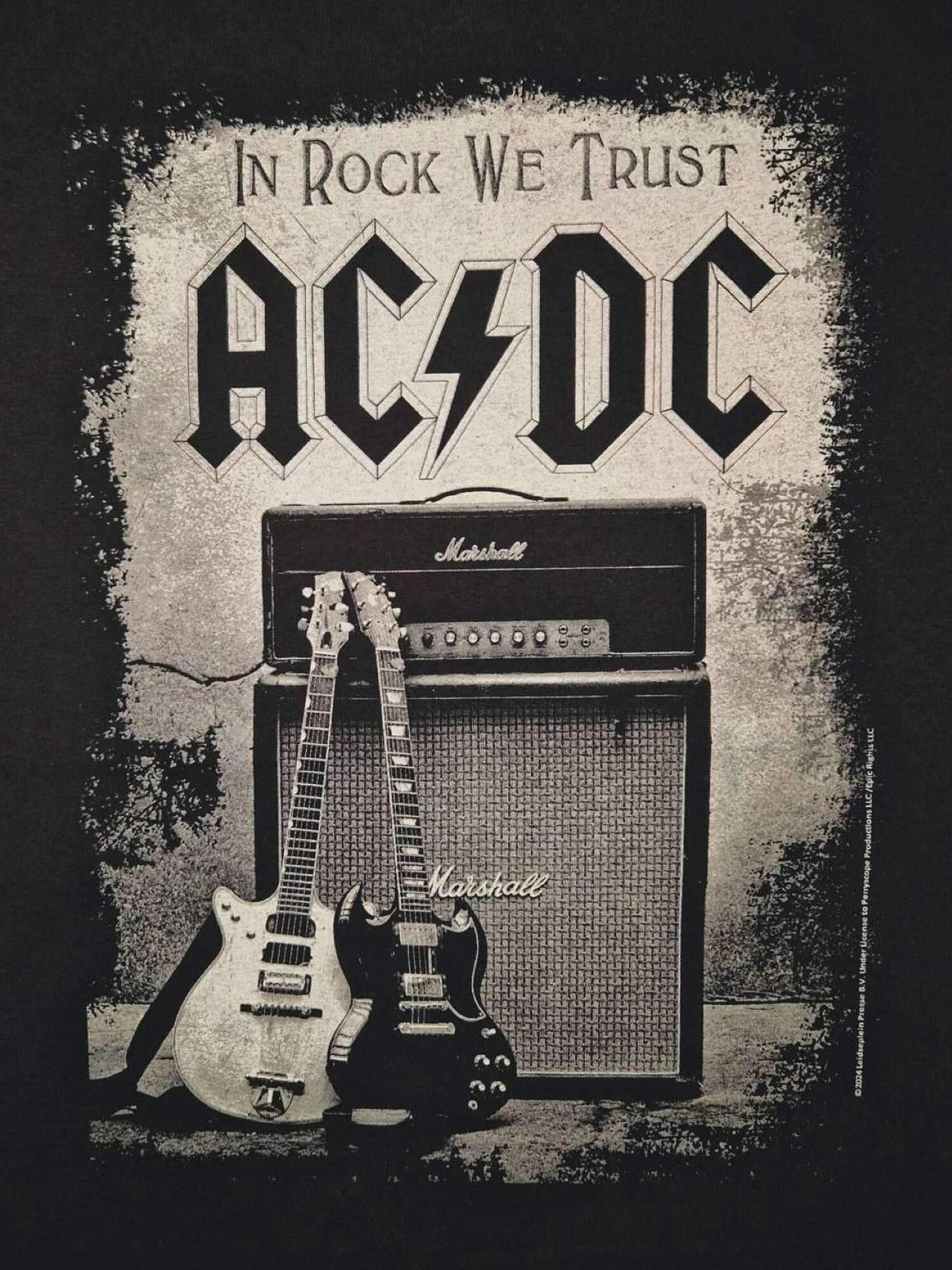 AC/DC Camiseta 'AC/DC In rock we trust t-shirt' negro – imagen 3