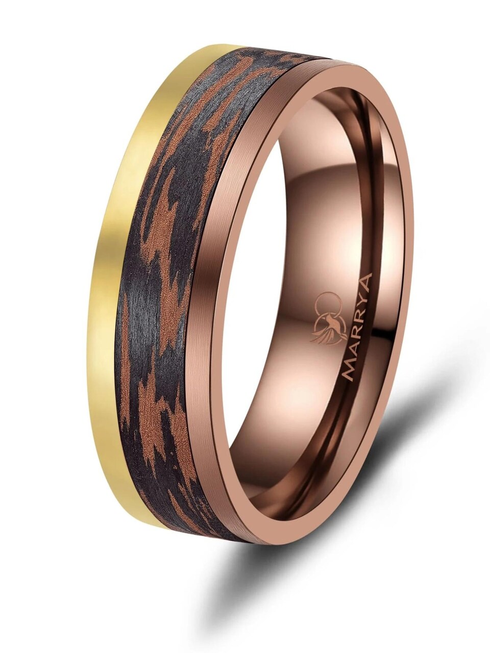 Ring 'MARRYA Ehering CB-07 Carbon-Bronze'