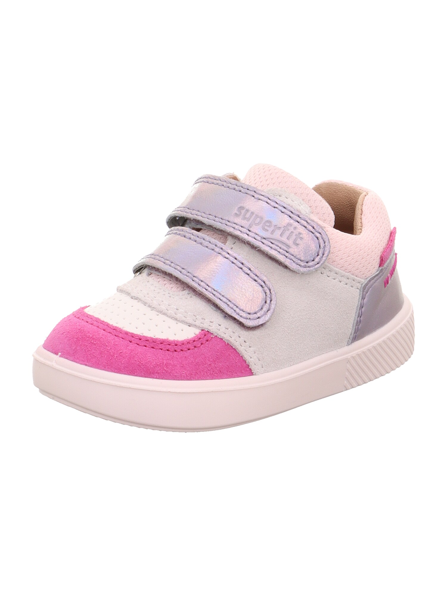 SUPERFIT Sneaker 'SUPIES'  grej / mov pastel / roz / roz