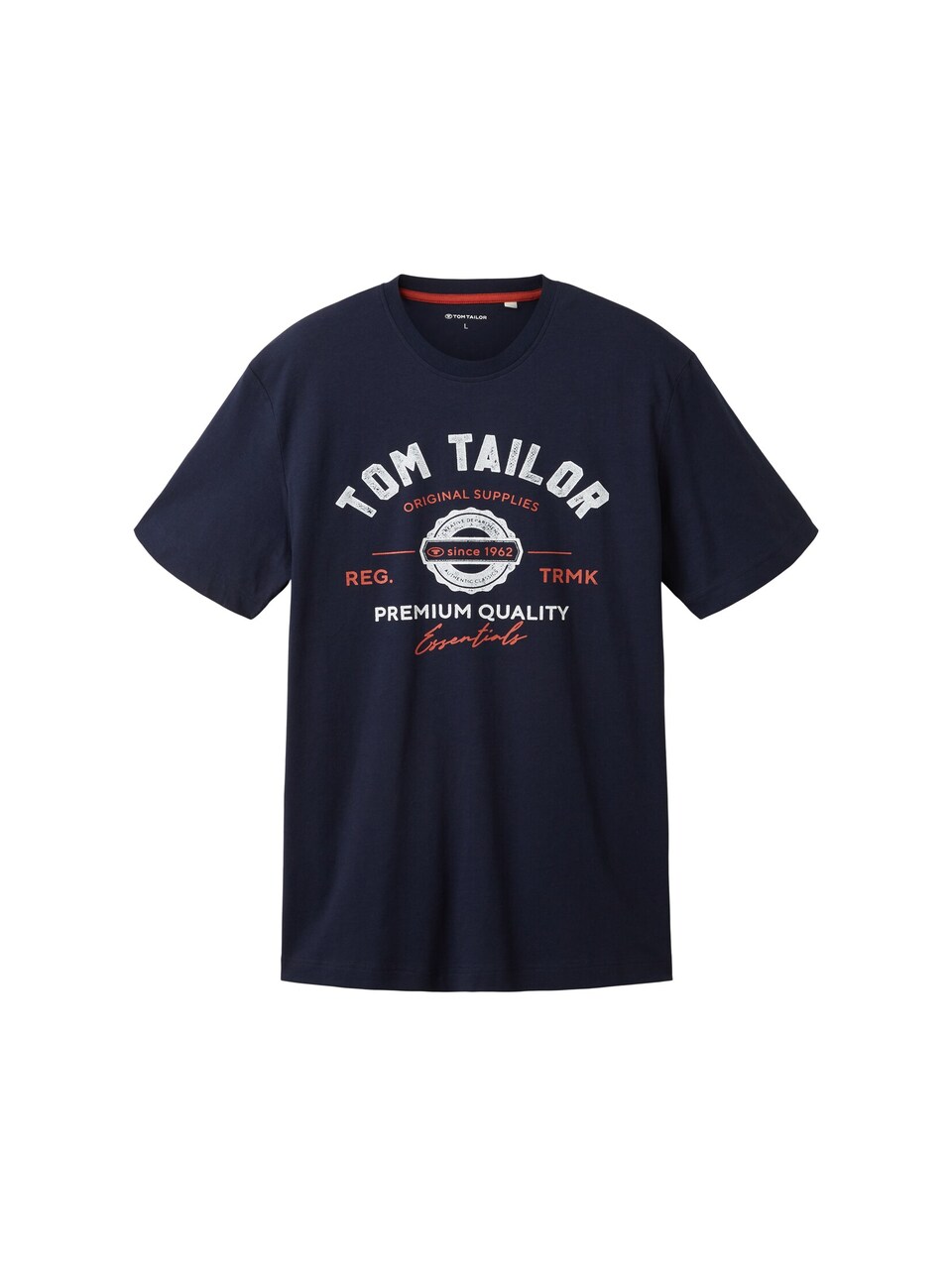 T-shirt marinblå / kastanjebrun
