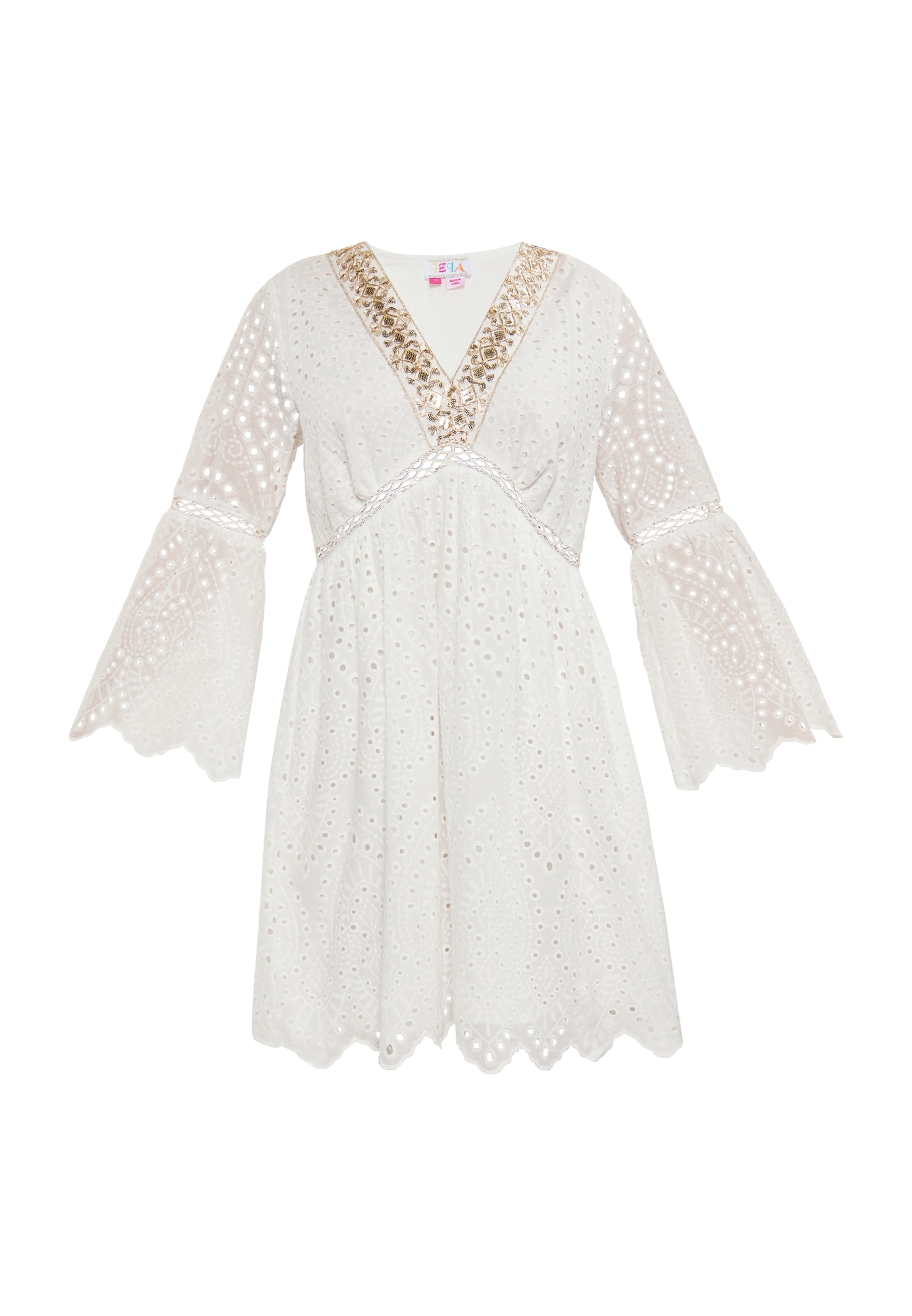 IZIA Rochie de vară  alb lână