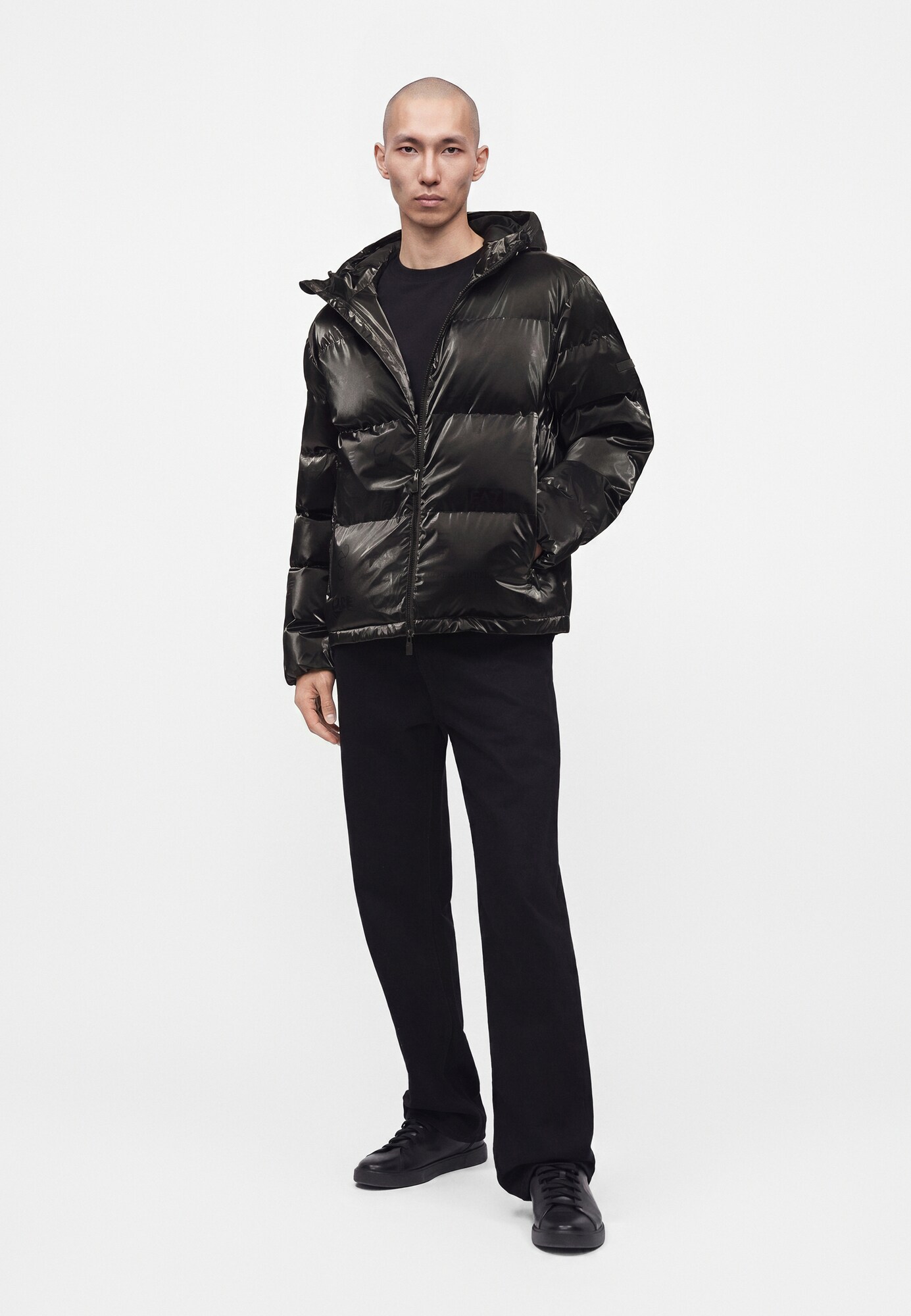 EA7 Emporio Armani Chaqueta de invierno  negro – imagen 4