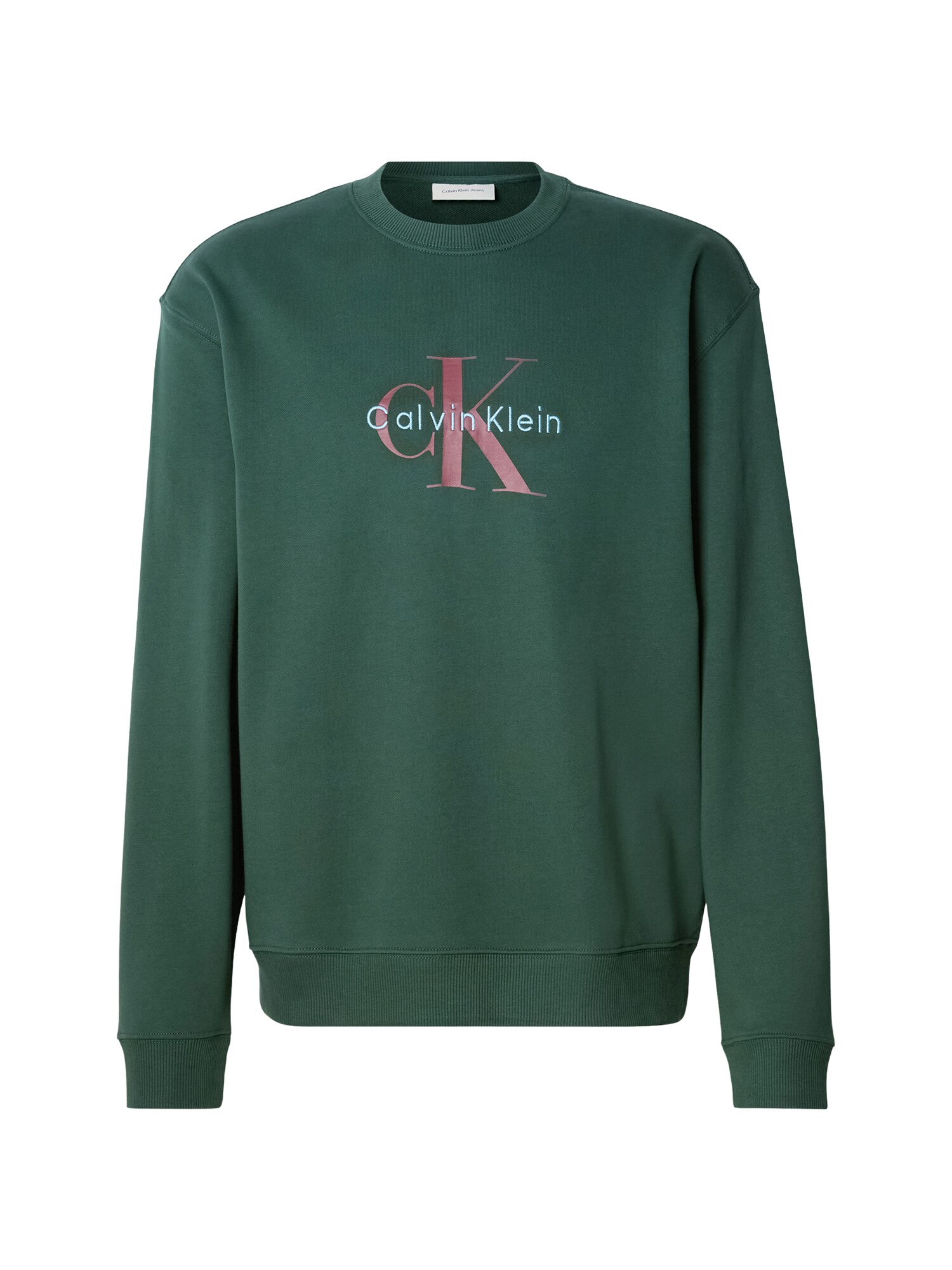 Calvin Klein Jeans Majica  pastelno modra / jelka / karminsko rdeča