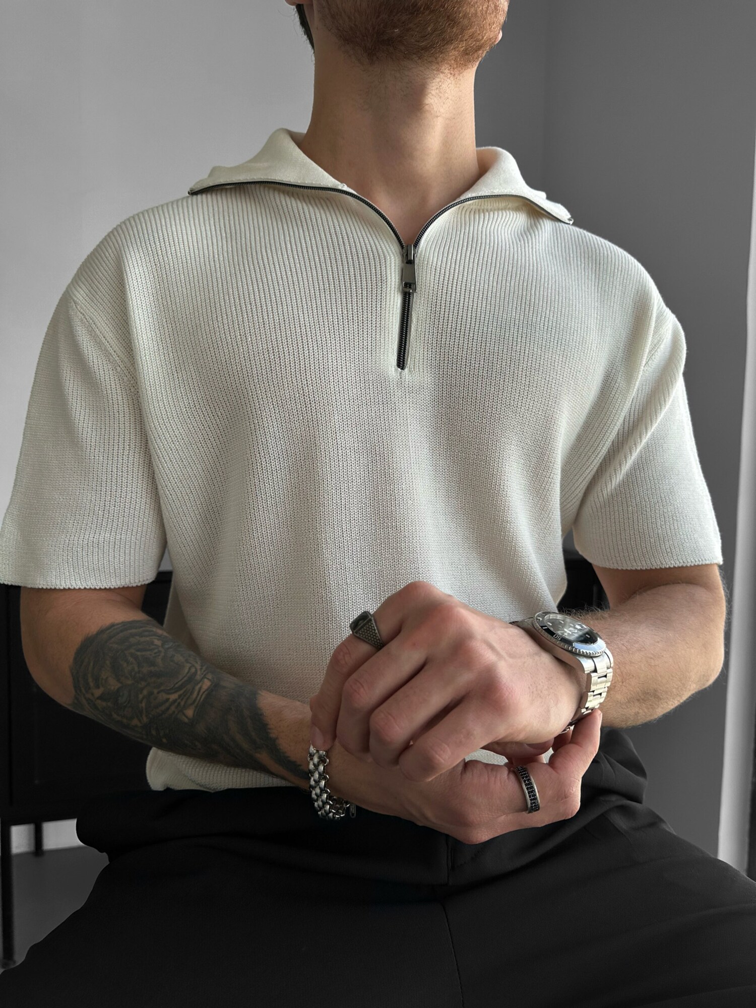Kleidermafia Camiseta  ecru