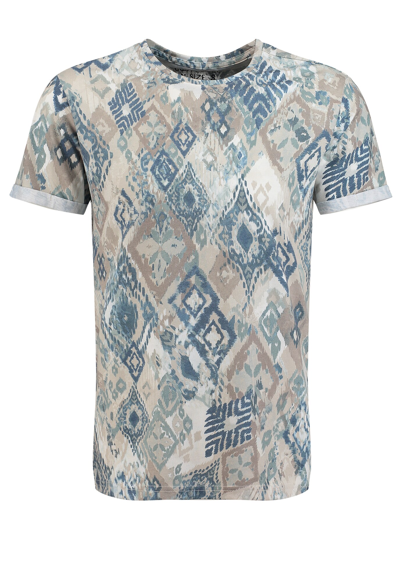 Key Largo Tricou 'CANCUN'  albastru / gri / alb