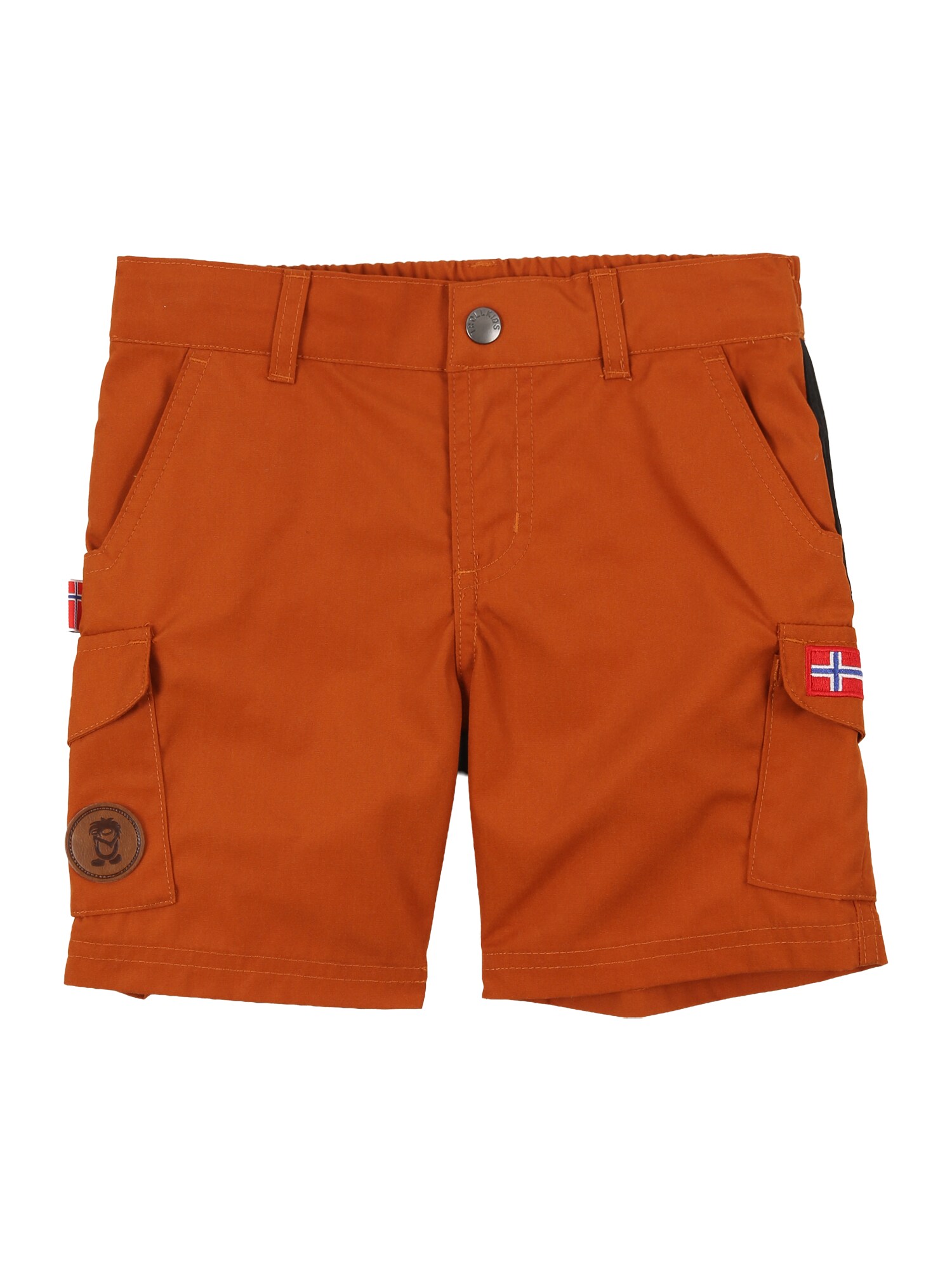 TROLLKIDS Pantaloni outdoor 'Hammerfest'  maro coniac / negru