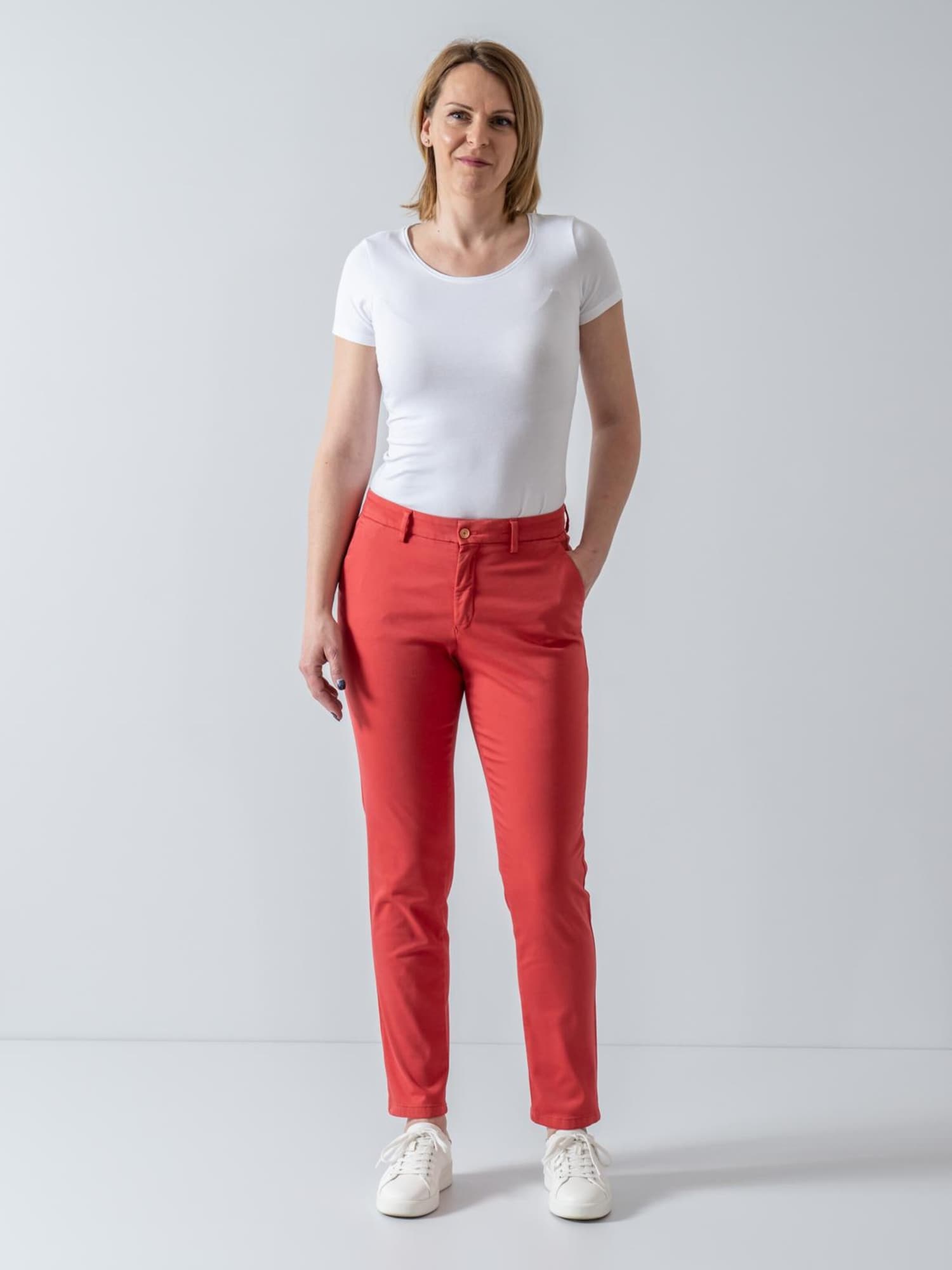 W. Wegener Pantaloni chino 'Chiva 7500' rosso