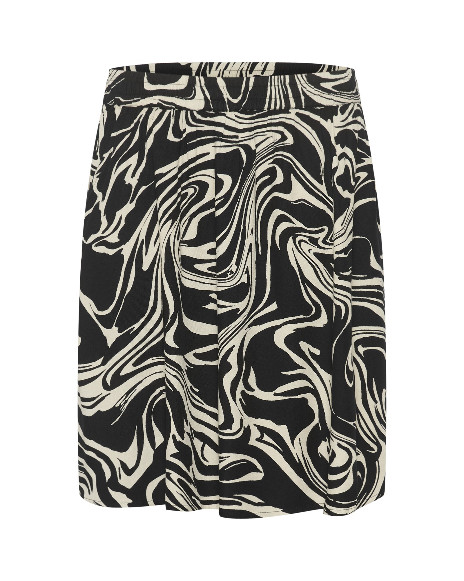 Kaffe Fustă Carmen  crem / negru