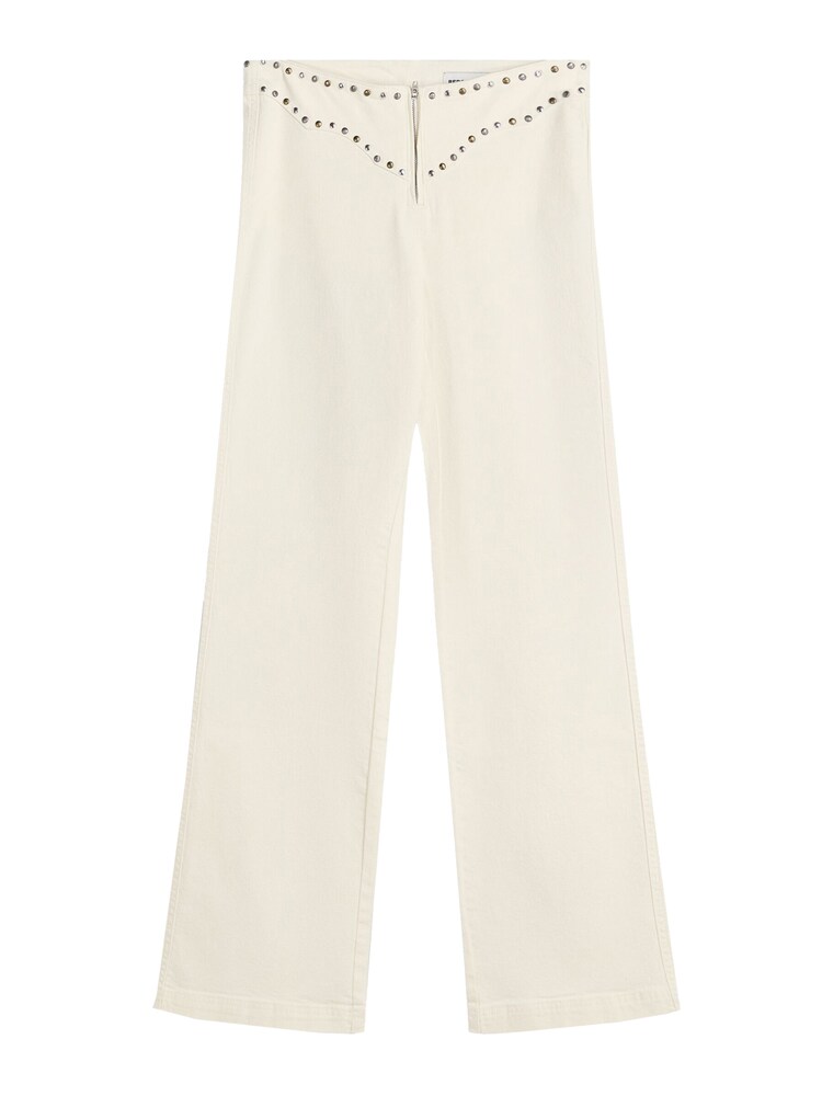 Bershka Hose Damen Größe 32 offwhite