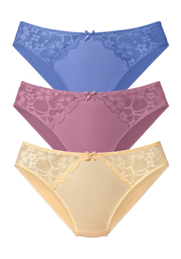PETITE FLEUR, Slip, kék, sárga & lila, 2 kép a 3 közül