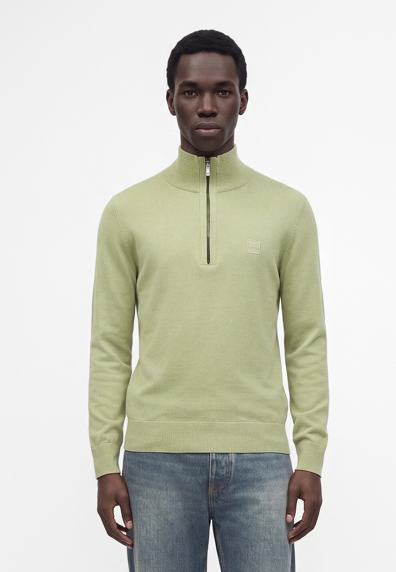BOSS Jersey 'Kanobix' verde claro – imagen 3
