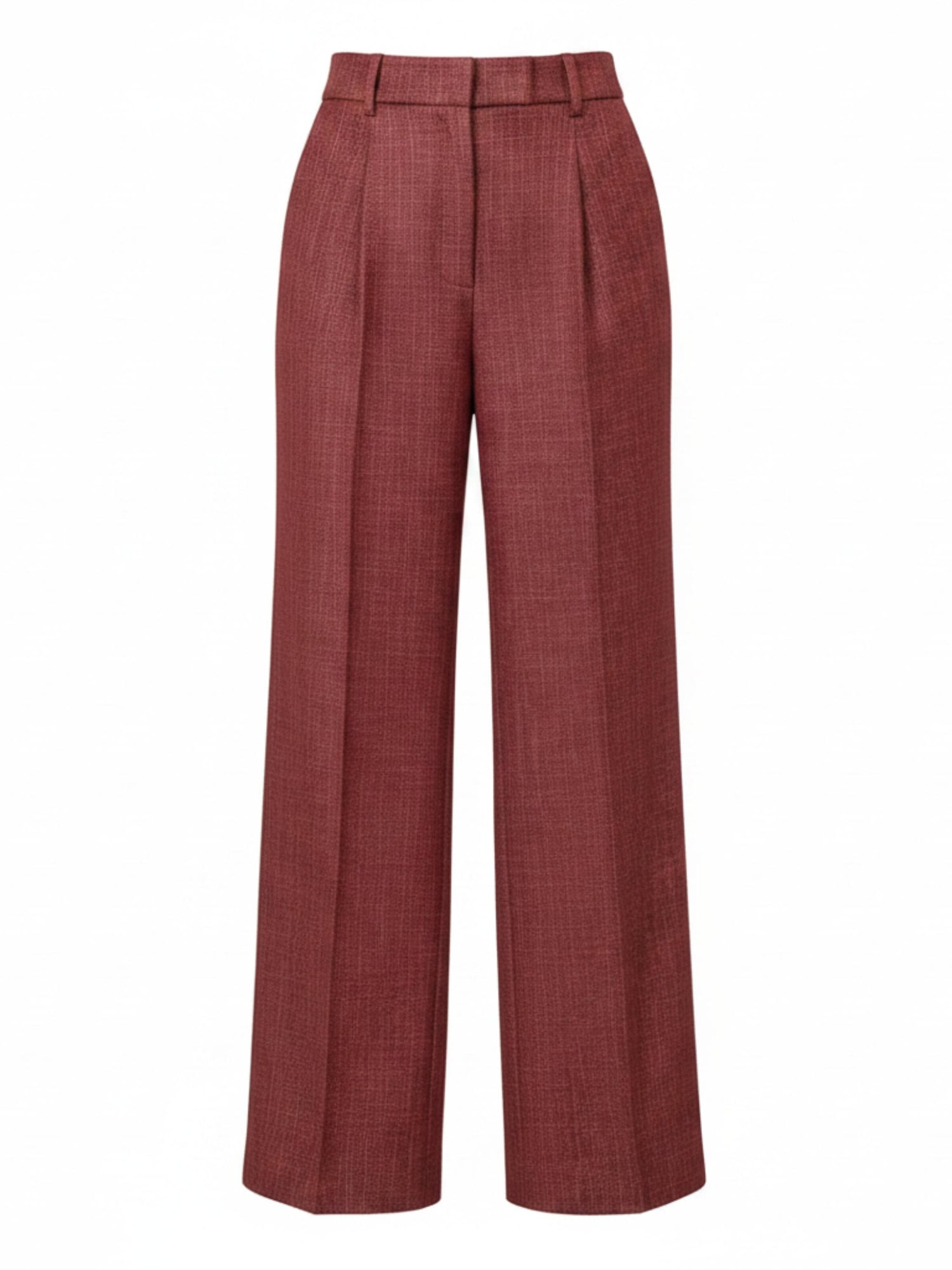 WEARABLE STORIES Pantalón plisado 'Daria' rojo