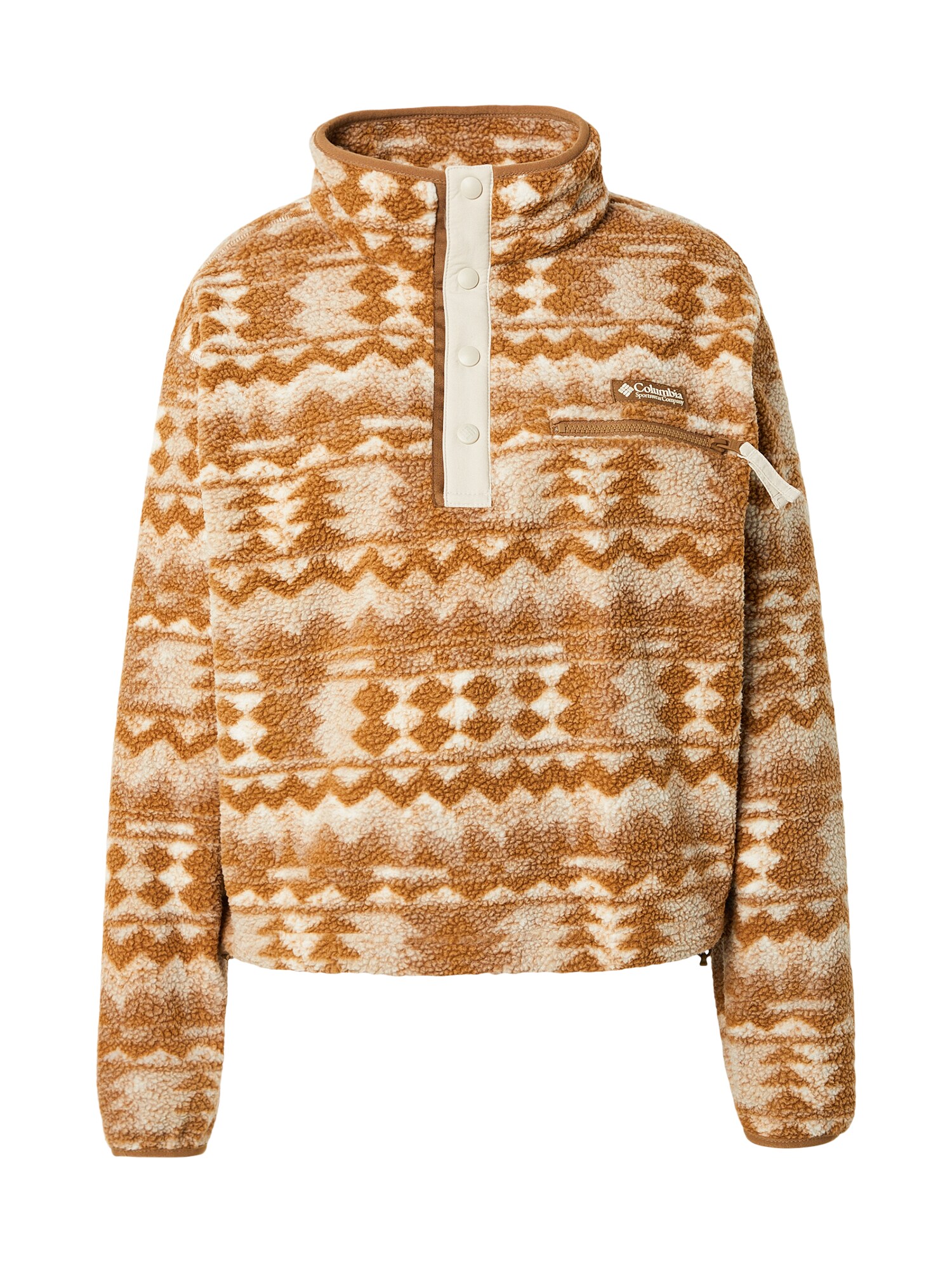 COLUMBIA Pulovere sport Helvetia™ II  bej / maro pueblo / maro deschis