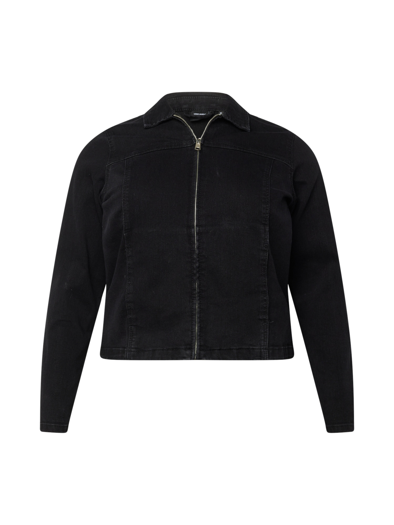 Vero Moda Curve Prehodna jakna 'CLAILA'  črn denim