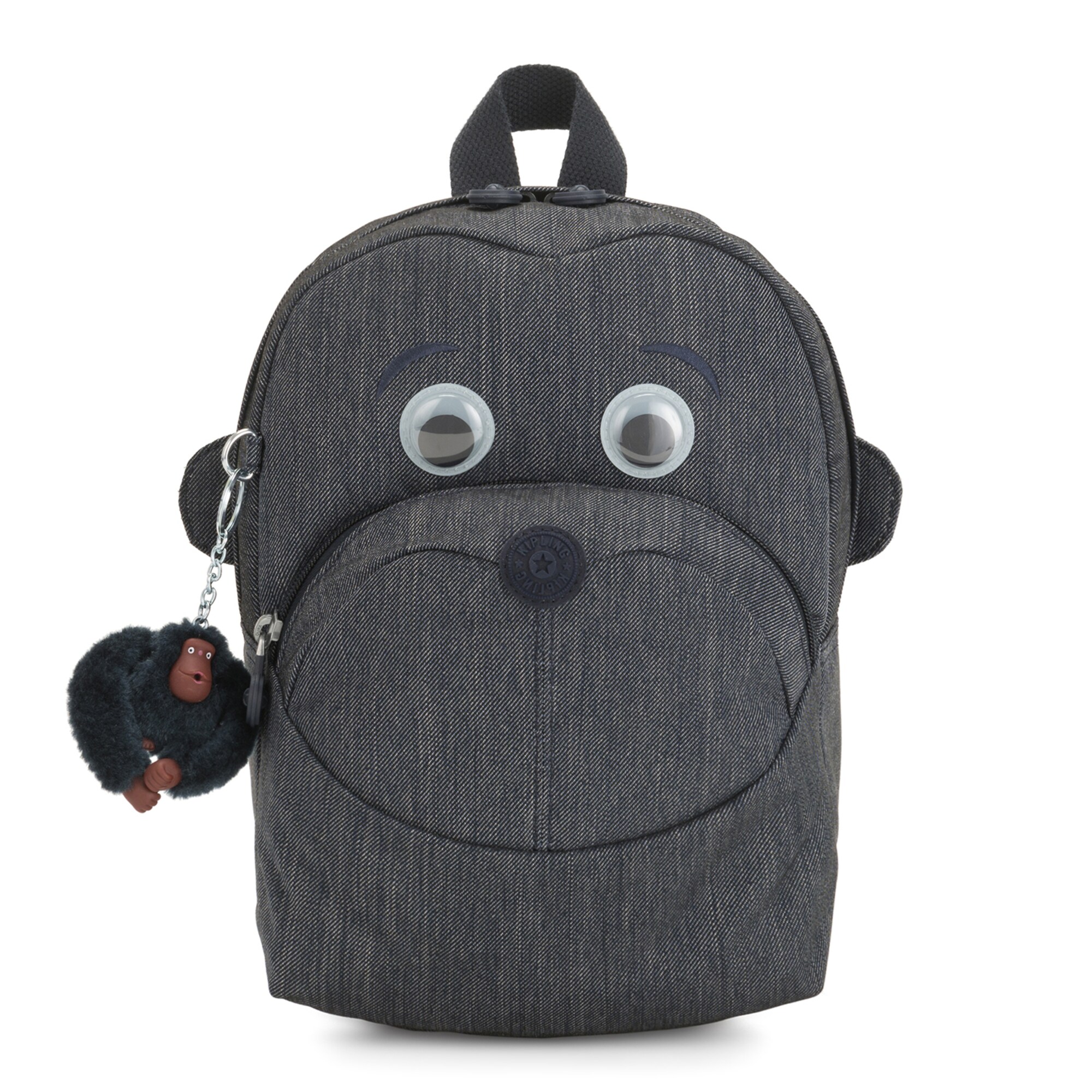 KIPLING Batoh 'Back To School Faster'  sivá melírovaná / čierna