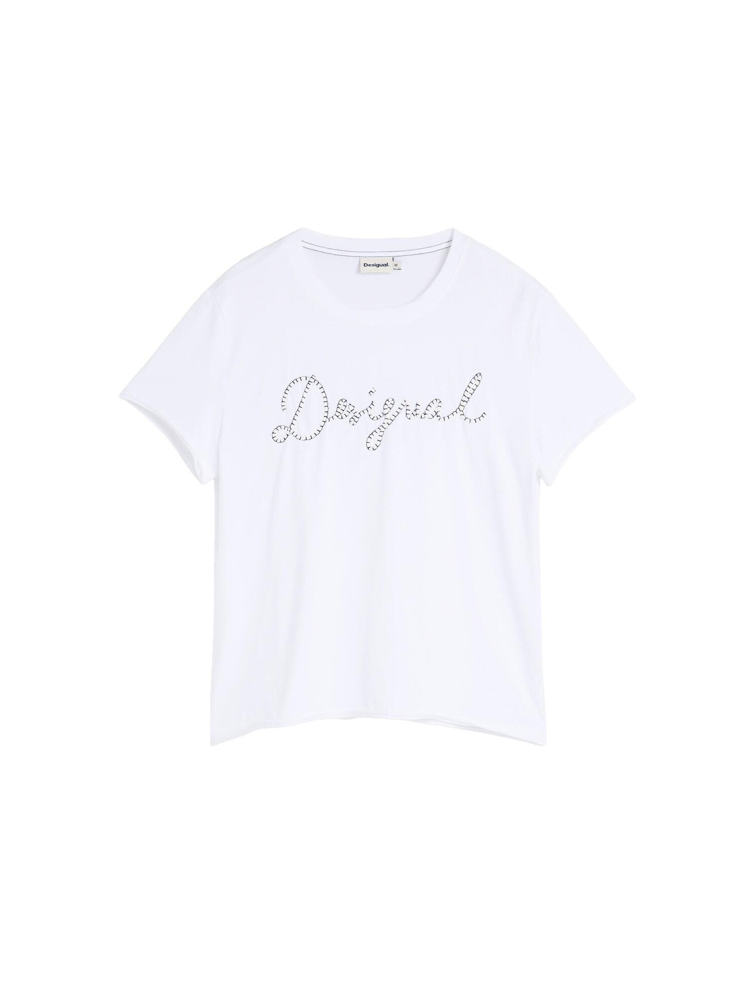 Desigual Tricou negru / alb