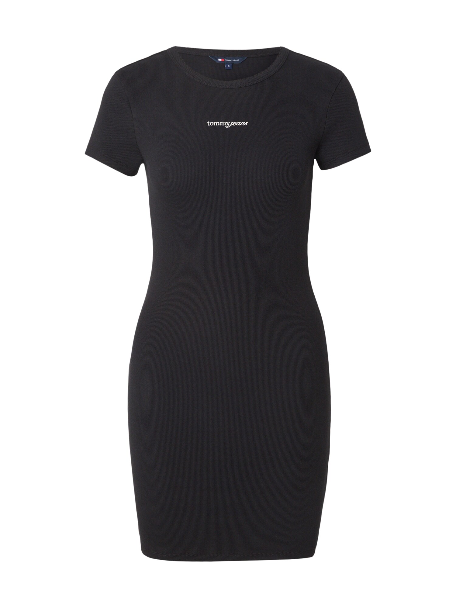 Tommy Jeans Vestido 'Logo Embroidery Mini'  negro