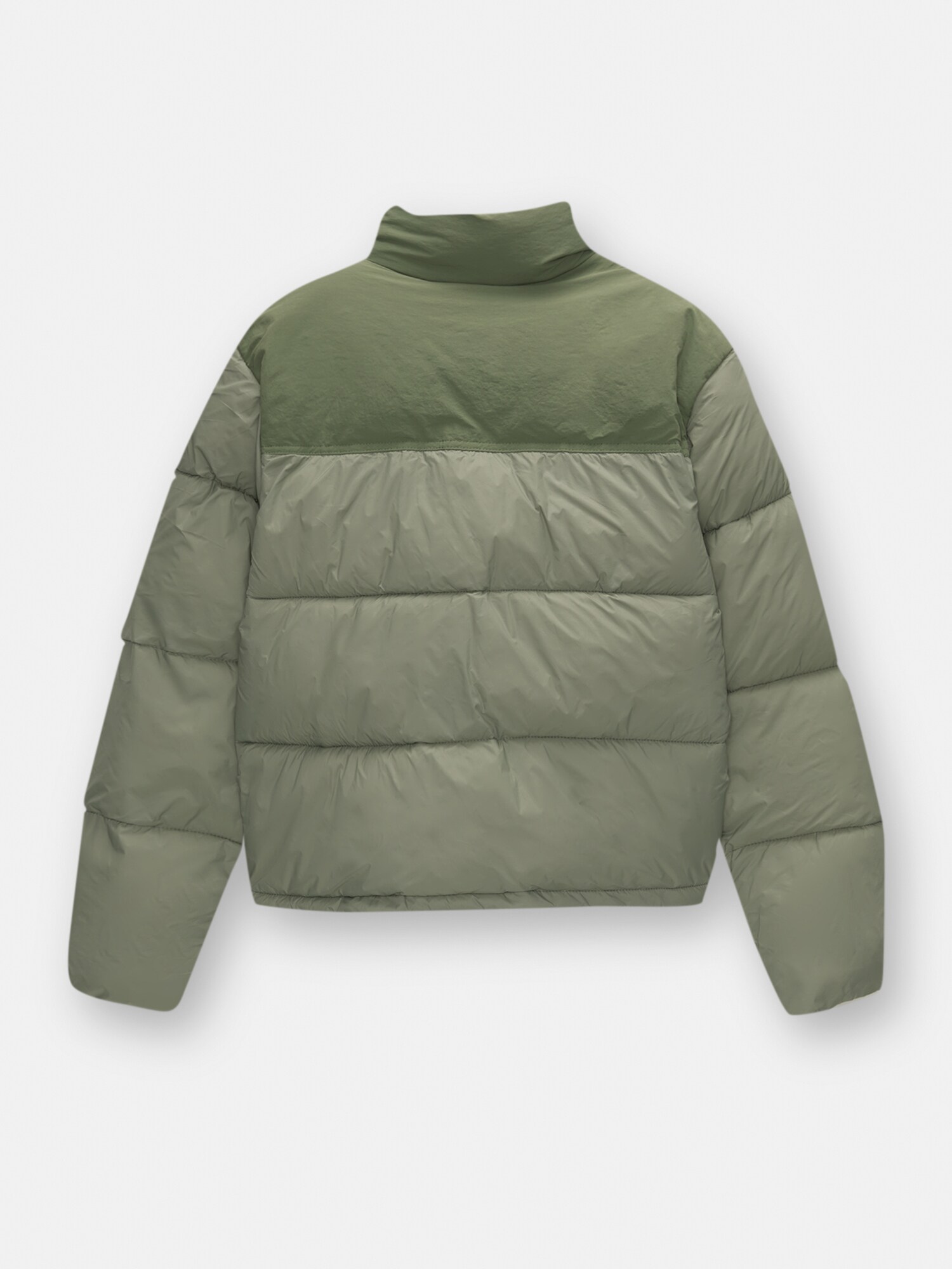 Pull&Bear Átmeneti dzseki  zöld / pasztellzöld / piszkosfehér termék 2. képe
