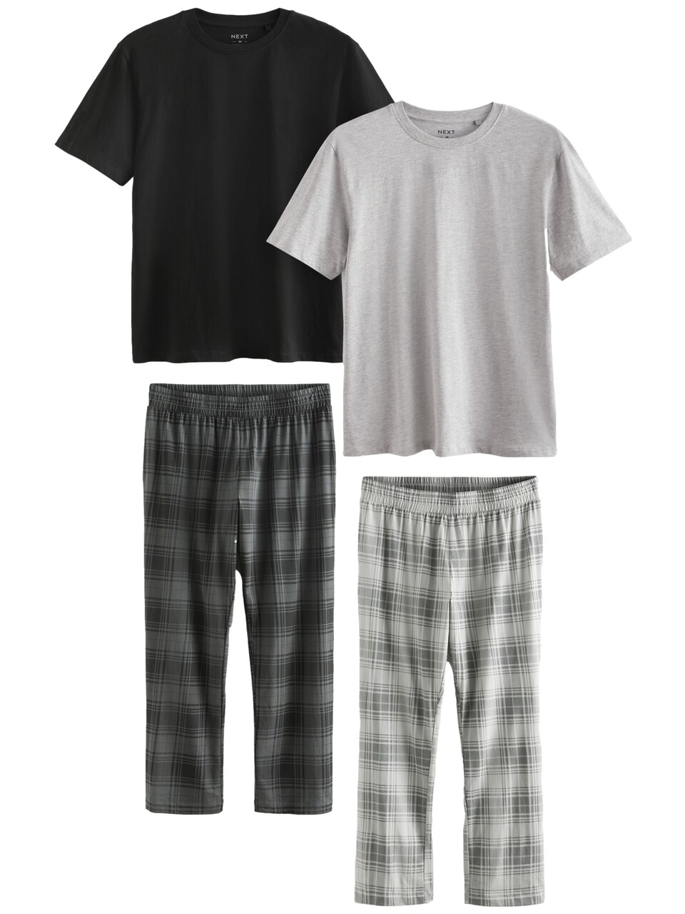 Pyjamas lång grå / ljusgrå
