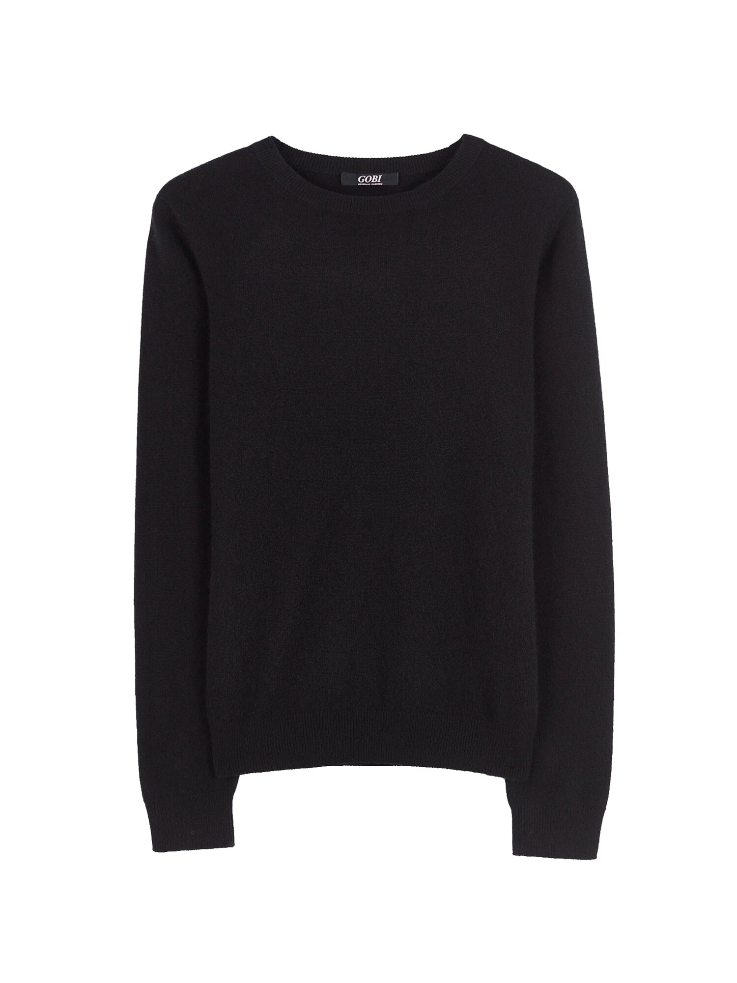 GOBI Cashmere Jersey 'Women's Essential Cashmere Crewneck Sweater' negro