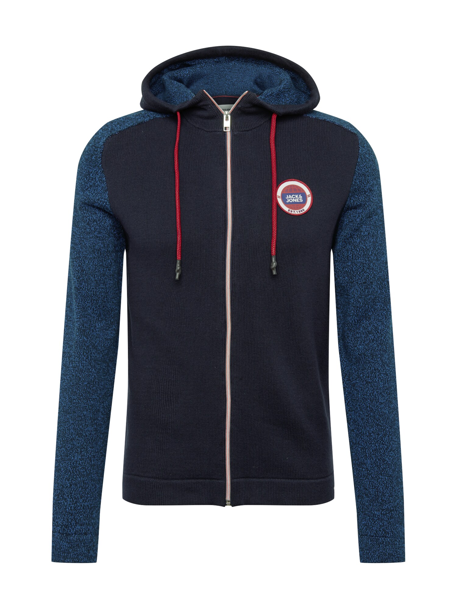 JACK & JONES Kardiganas  mėlyna / tamsiai mėlyna