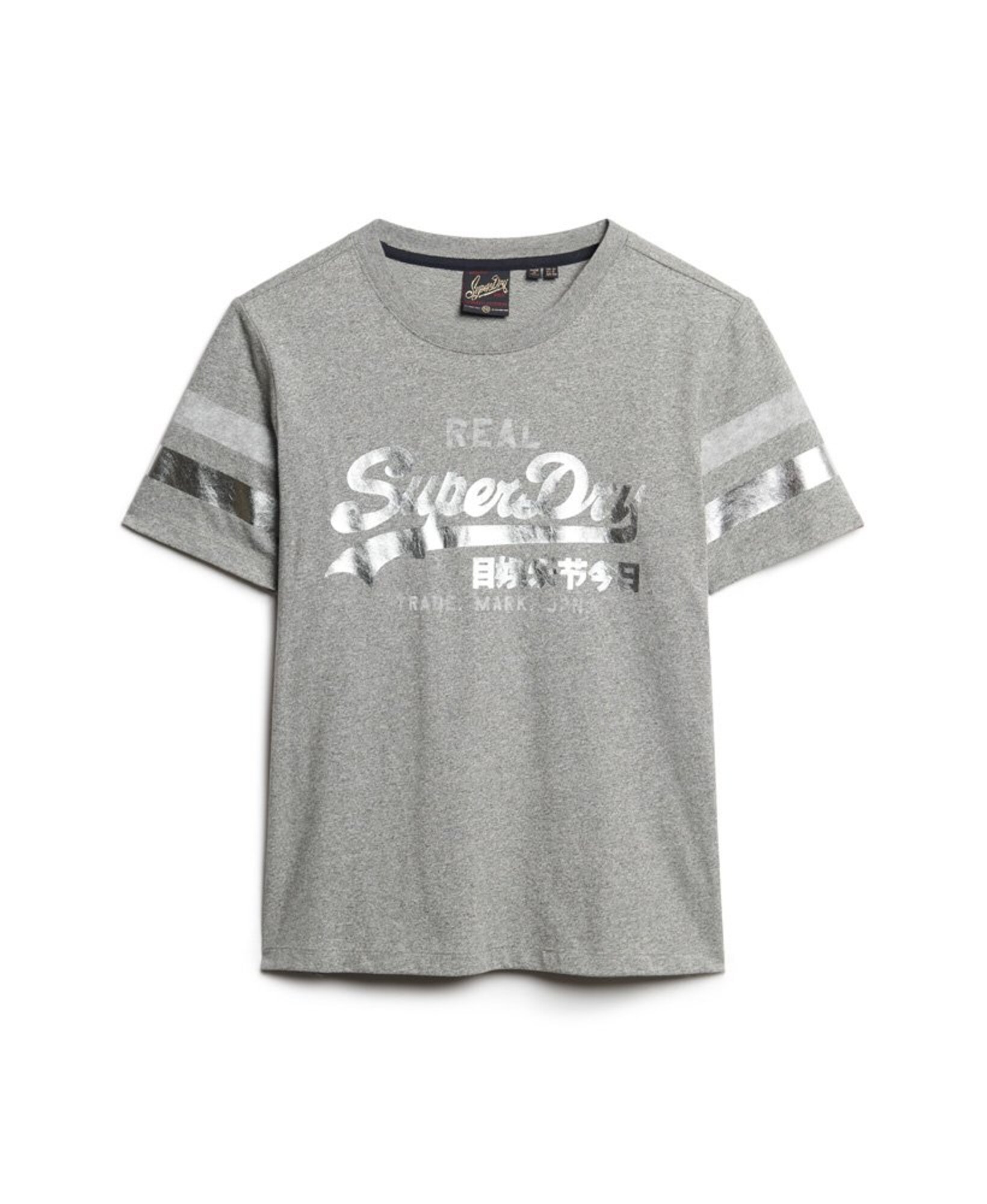 Superdry T-shirt gris foncé en promo-Superdry 1