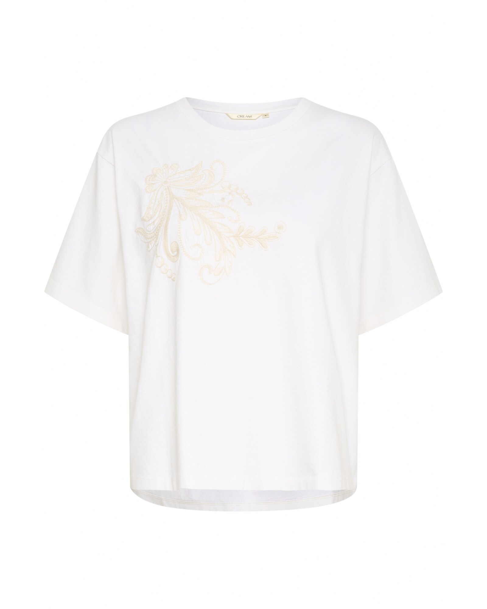 Cream Tricou CRLeona  crem / alb