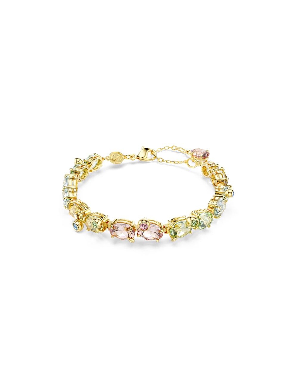 Armband 'Gema' ljusblå / guld / ljusgrön