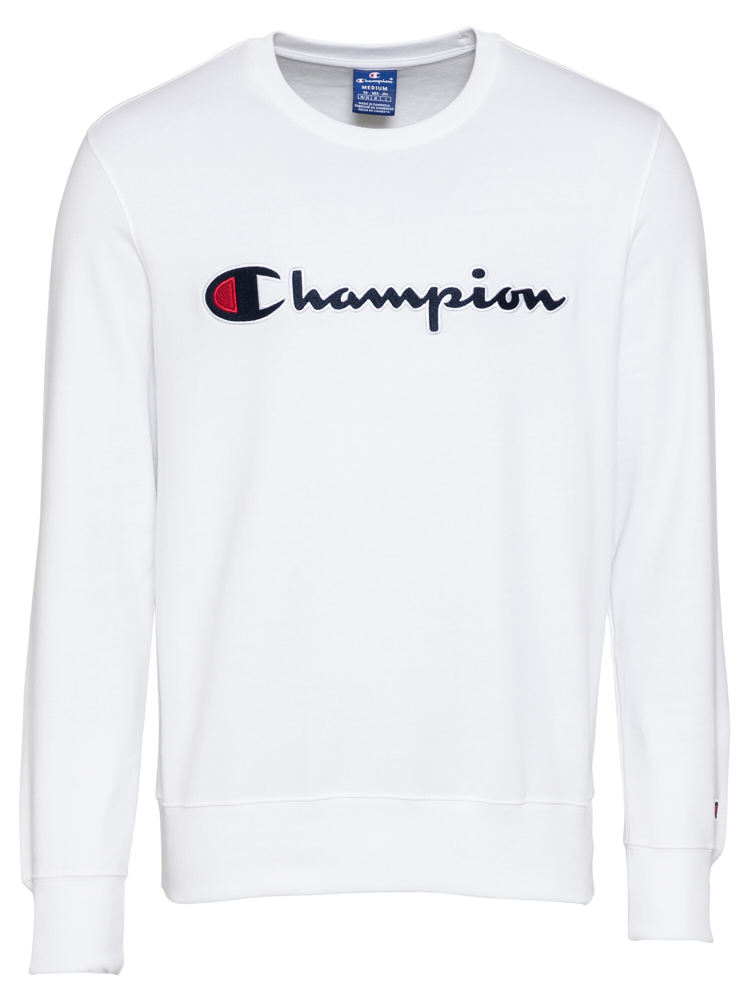 Champion Authentic Athletic Apparel Megztinis be užsegimo  balta / tamsiai mėlyna / juoda / raudona