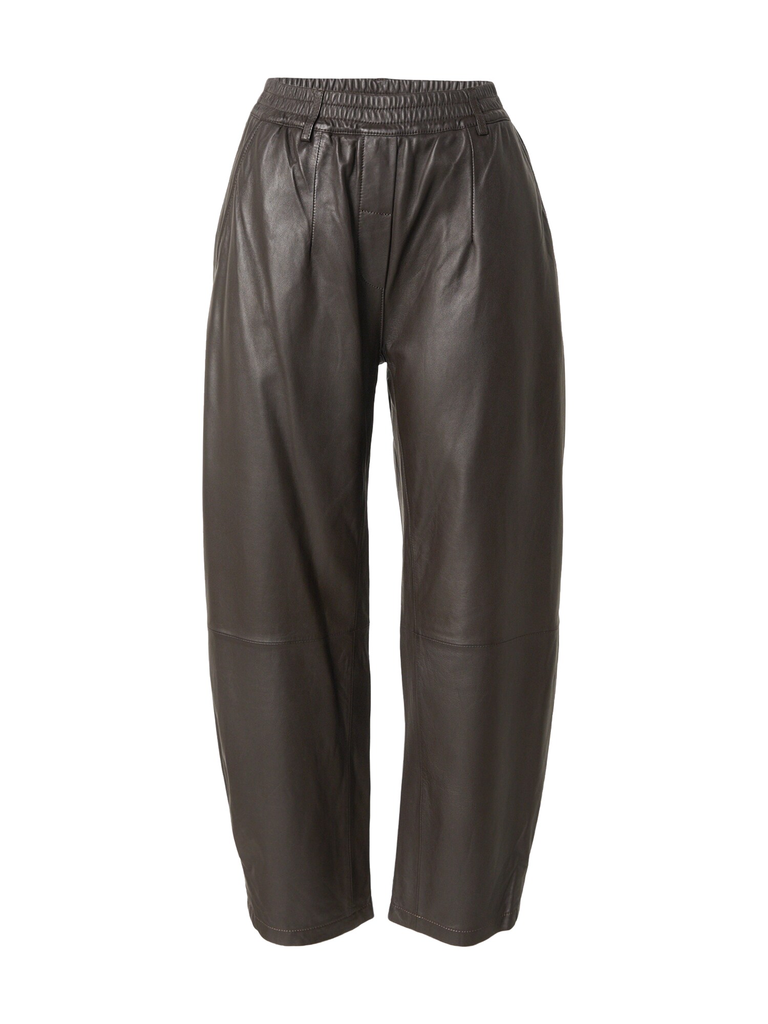 OAKWOOD Pantaloni maro închis