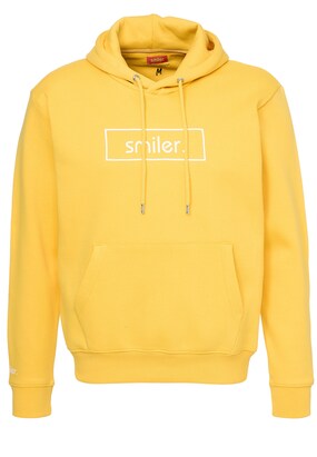 smiler. Sweatshirt ‘Happy’ Geel / Wit