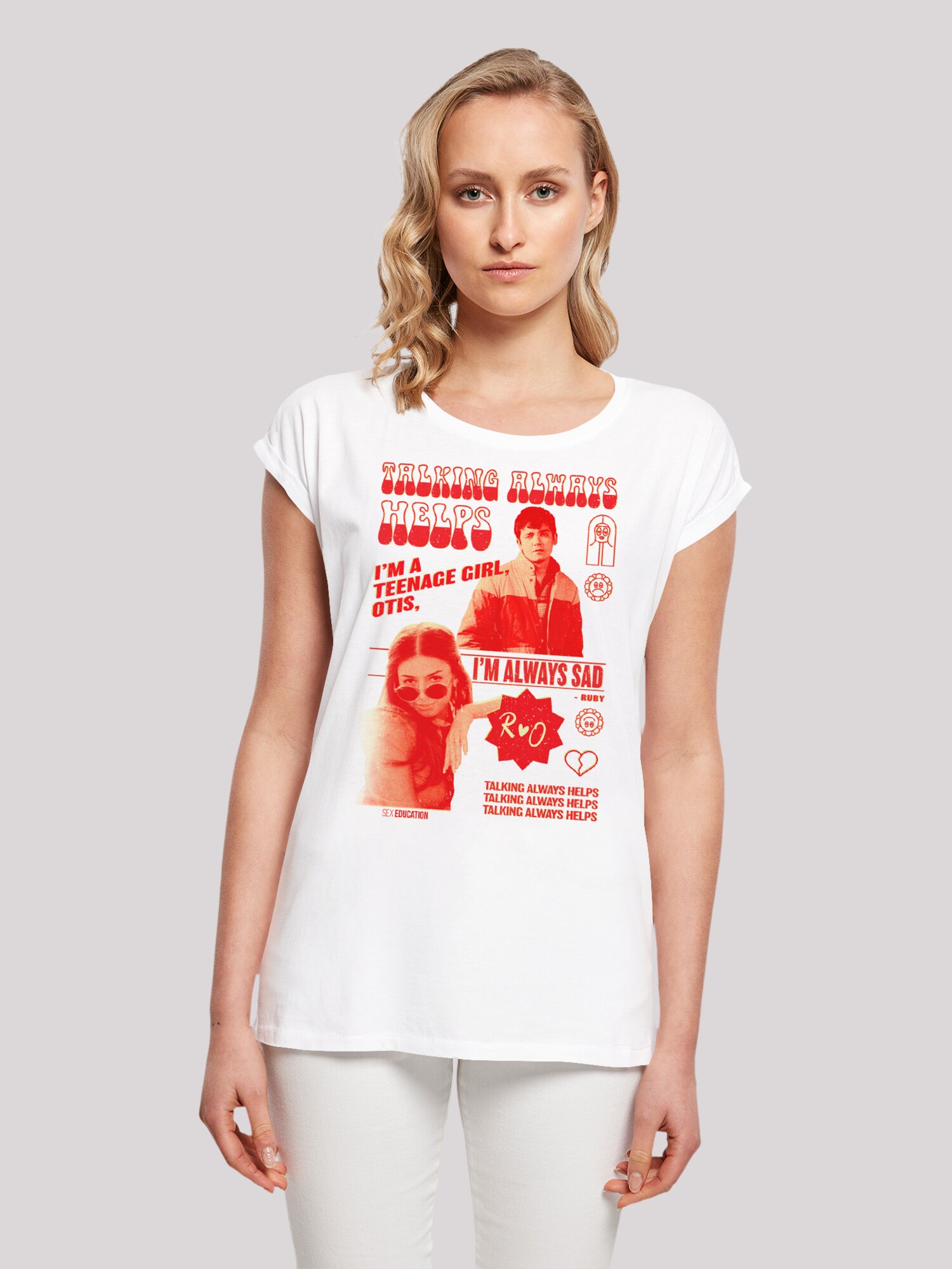 Thumbnail - F4NT4STIC T-Shirt Sex Education Otis Talking Helps Netflix TV Series
