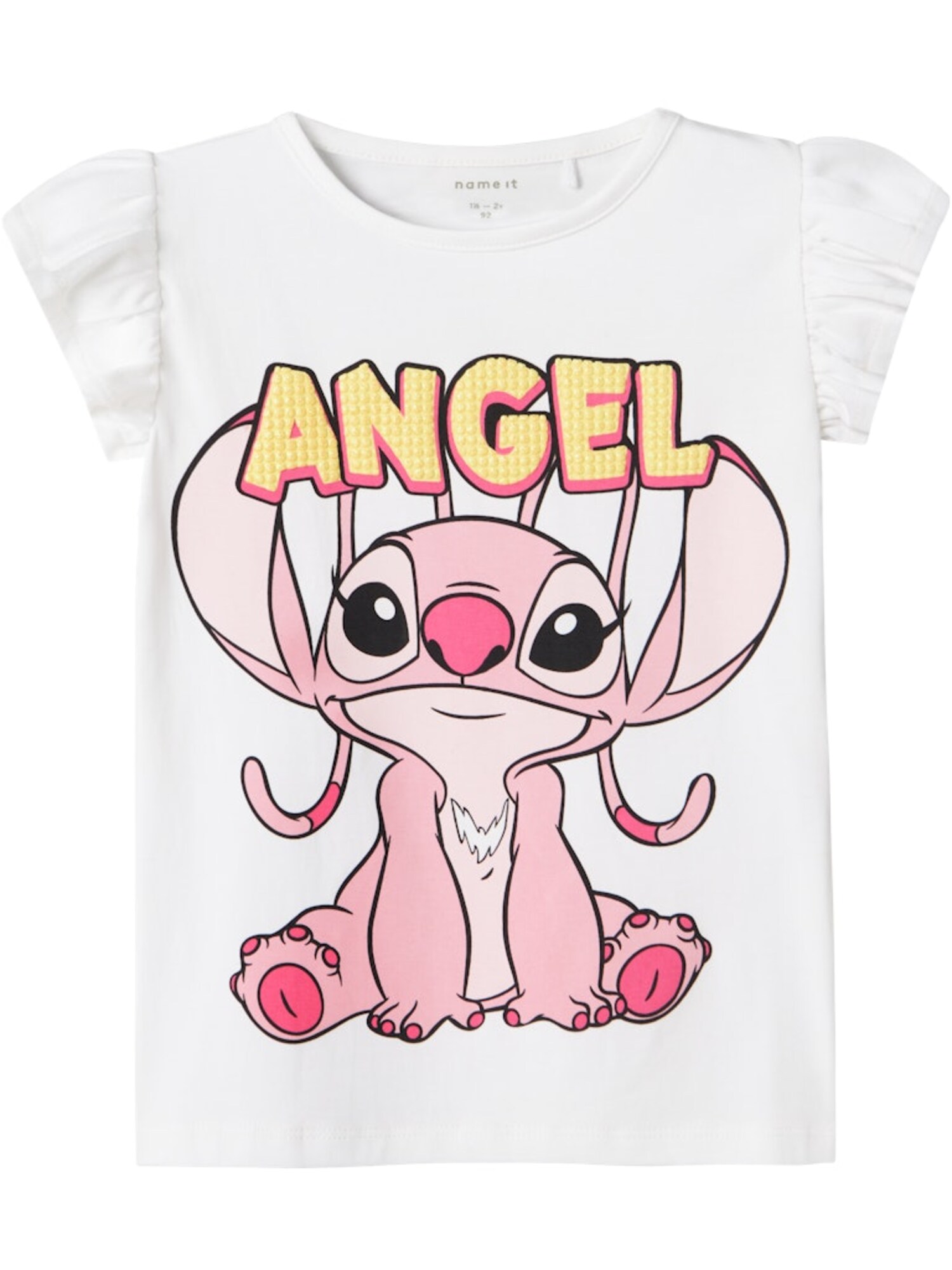 NAME IT Póló 'NMFASBIRI STITCH'  fehér akciós termékkép 1