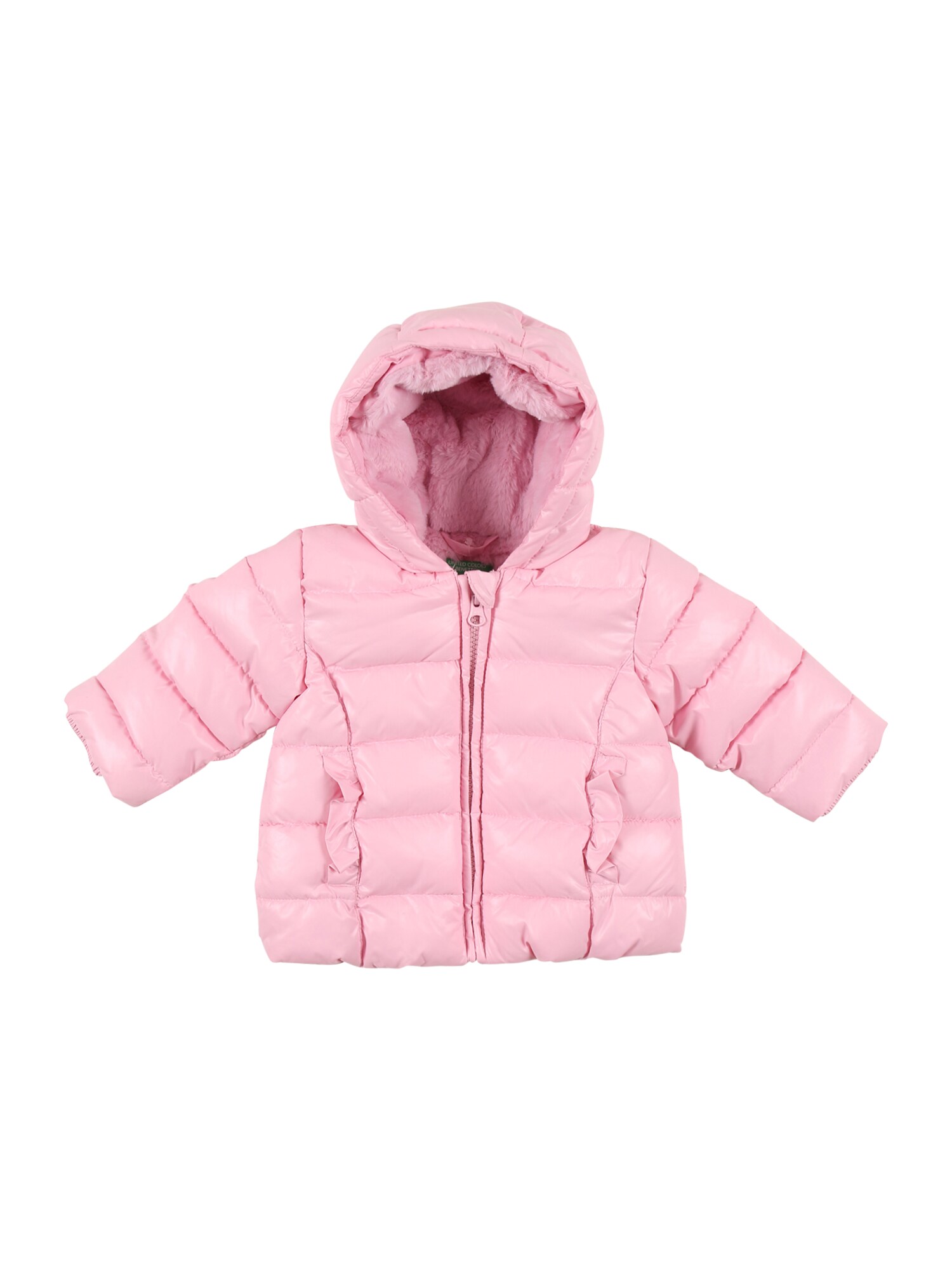 UNITED COLORS OF BENETTON Žieminė striukė  rožių spalva