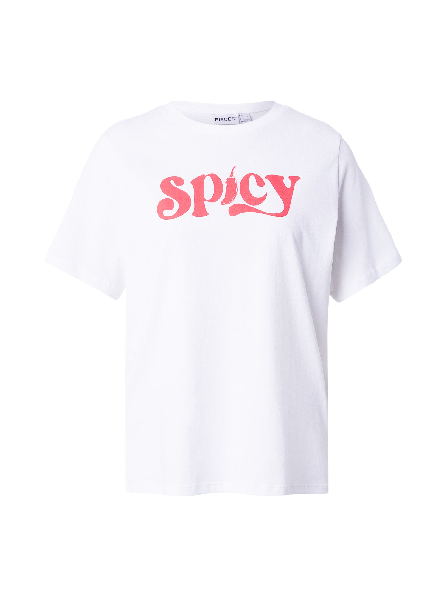 PIECES Tricou PCBINDI  roșu / alb