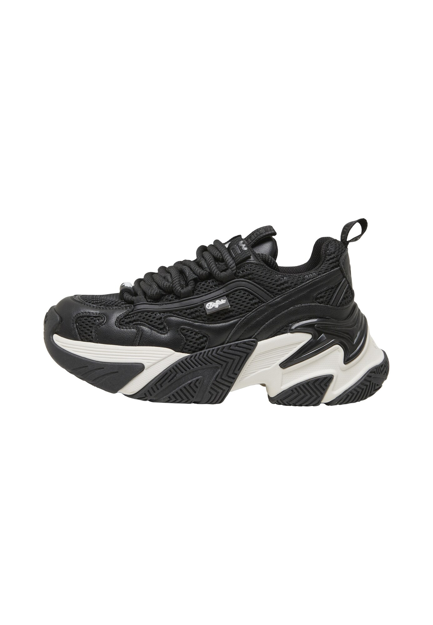 BUFFALO Sneaker low Fion One negru / alb
