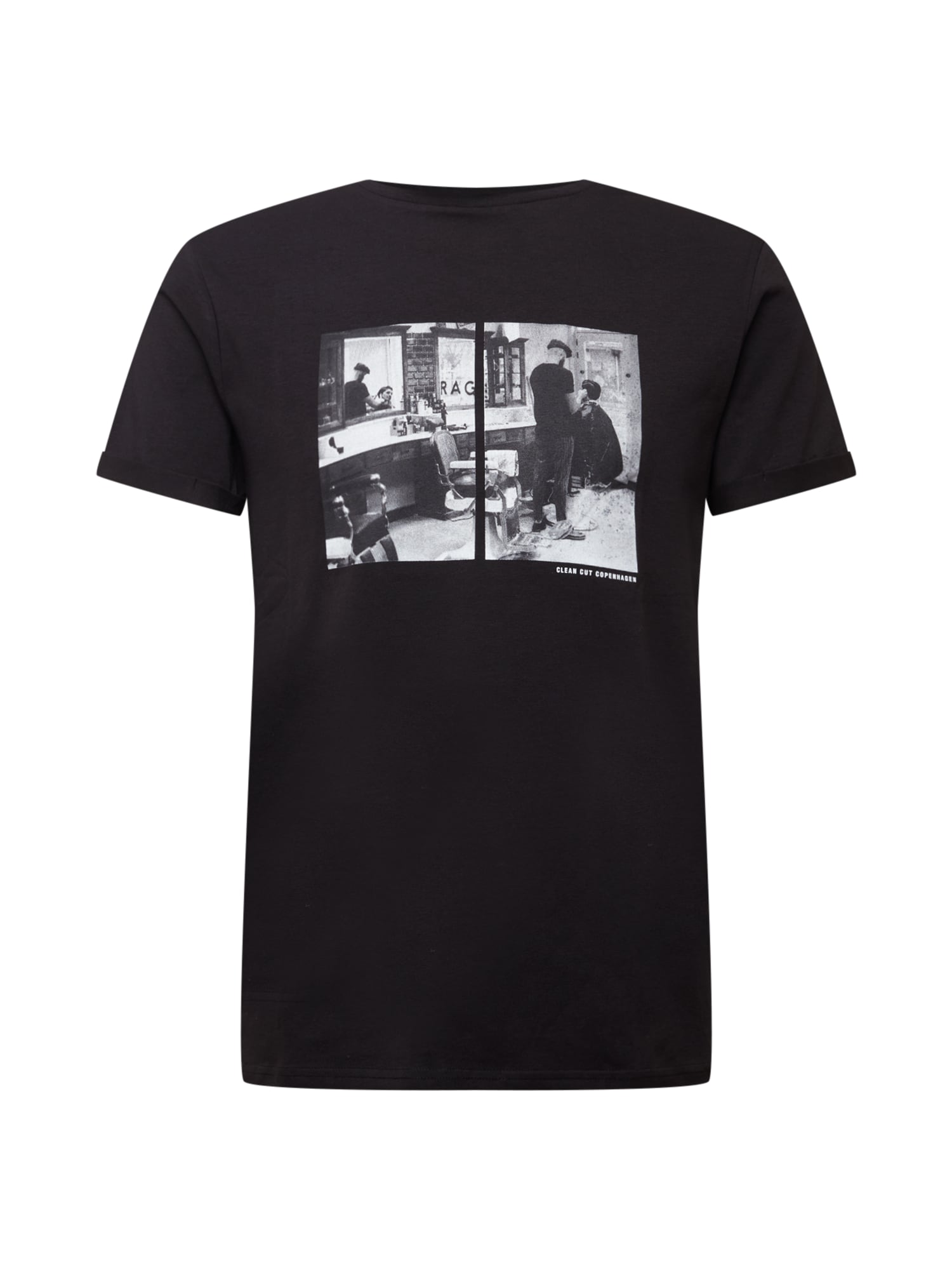 Clean Cut Copenhagen Marškinėliai 'Dean' juoda / pilka / šviesiai pilka / antracito spalva