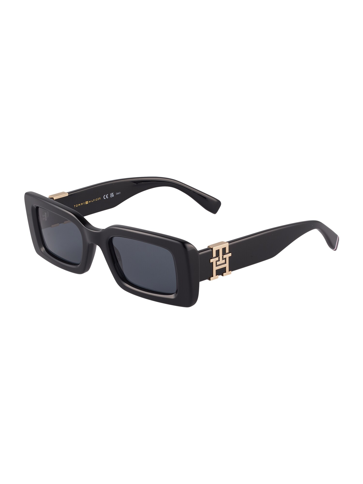 TOMMY HILFIGER Ochelari de soare  auriu / negru
