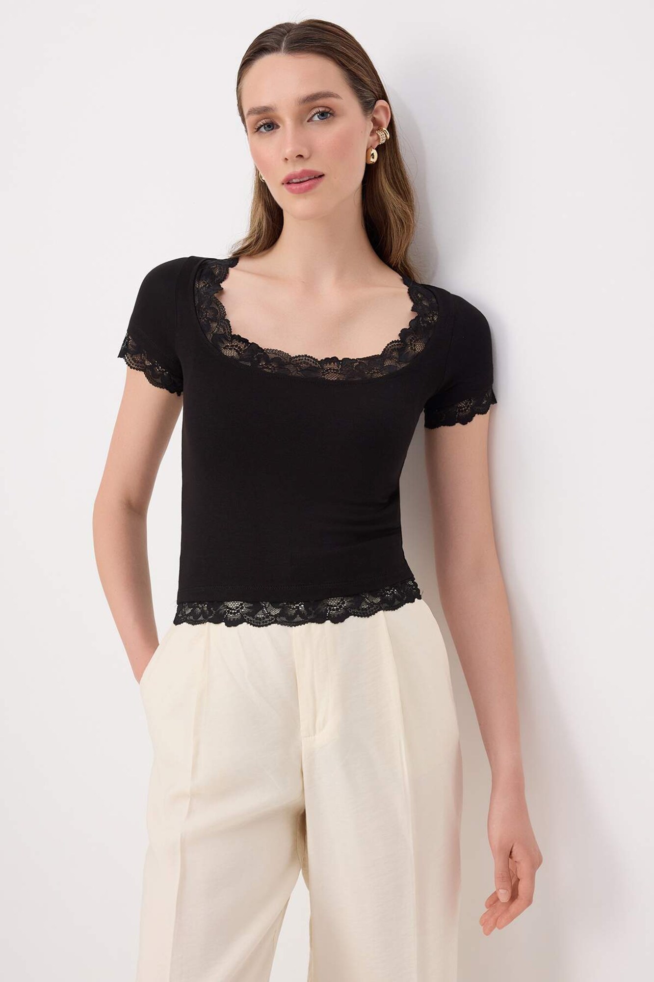 Trendyol Tricou negru