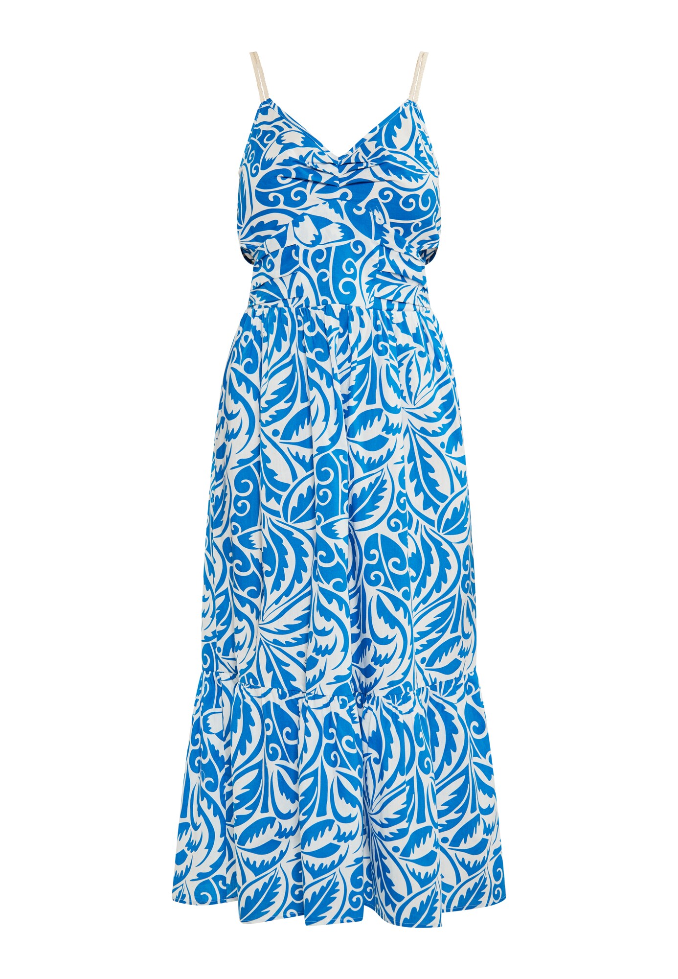 IZIA Rochie de vară  albastru regal / alb