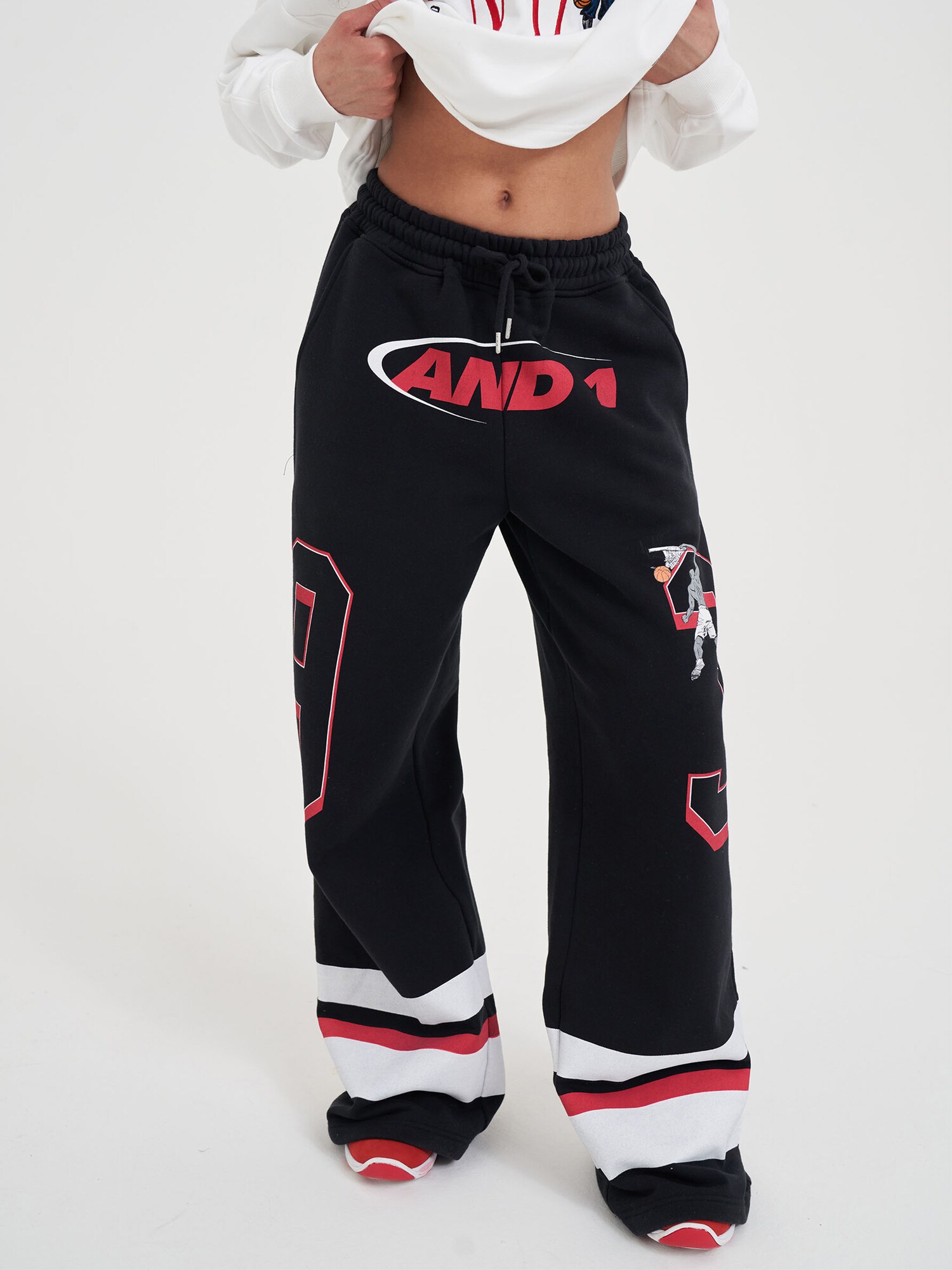 AND1 Pantalón  rojo / negro / blanco – imagen 8