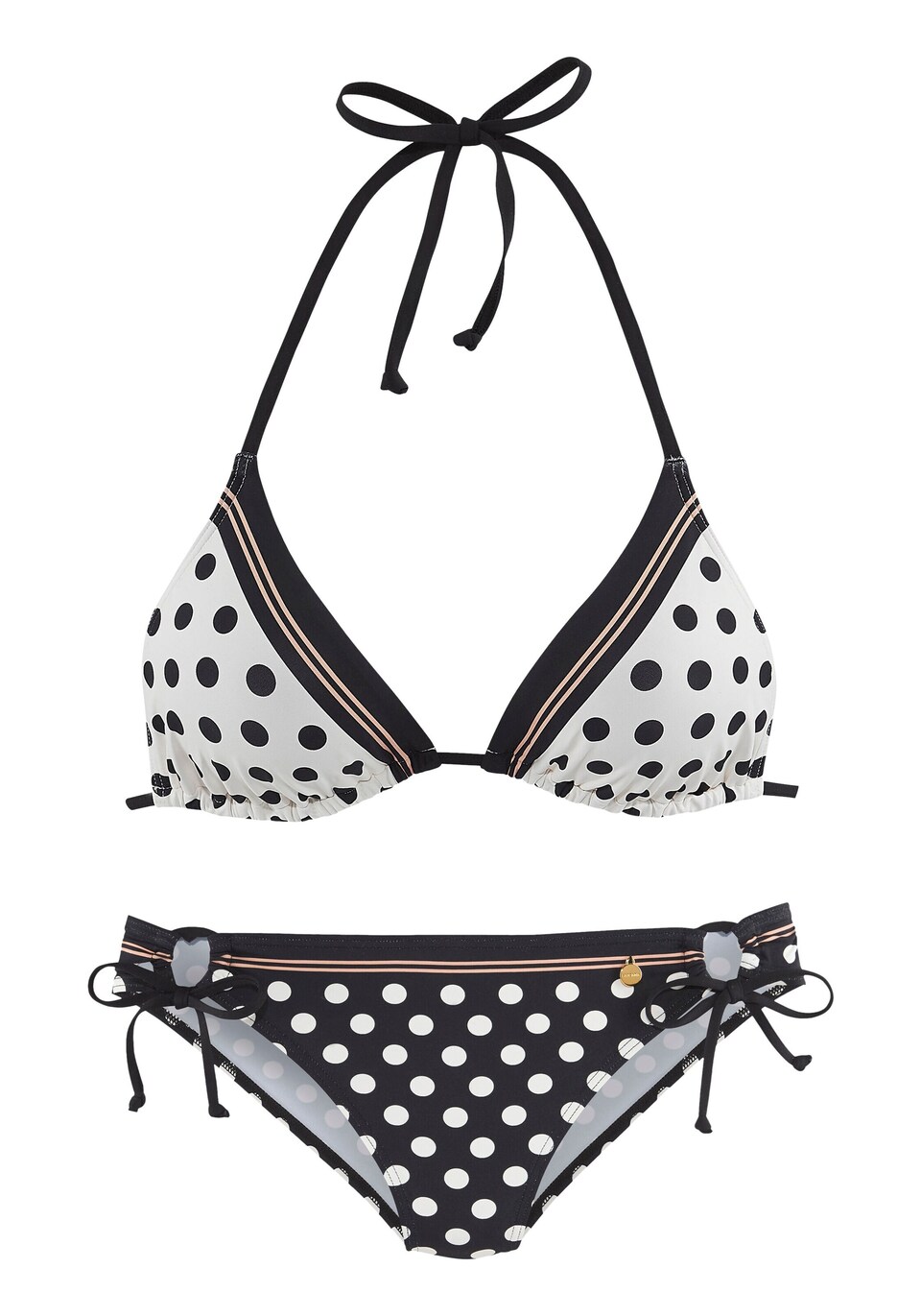 Bikini nude / svart