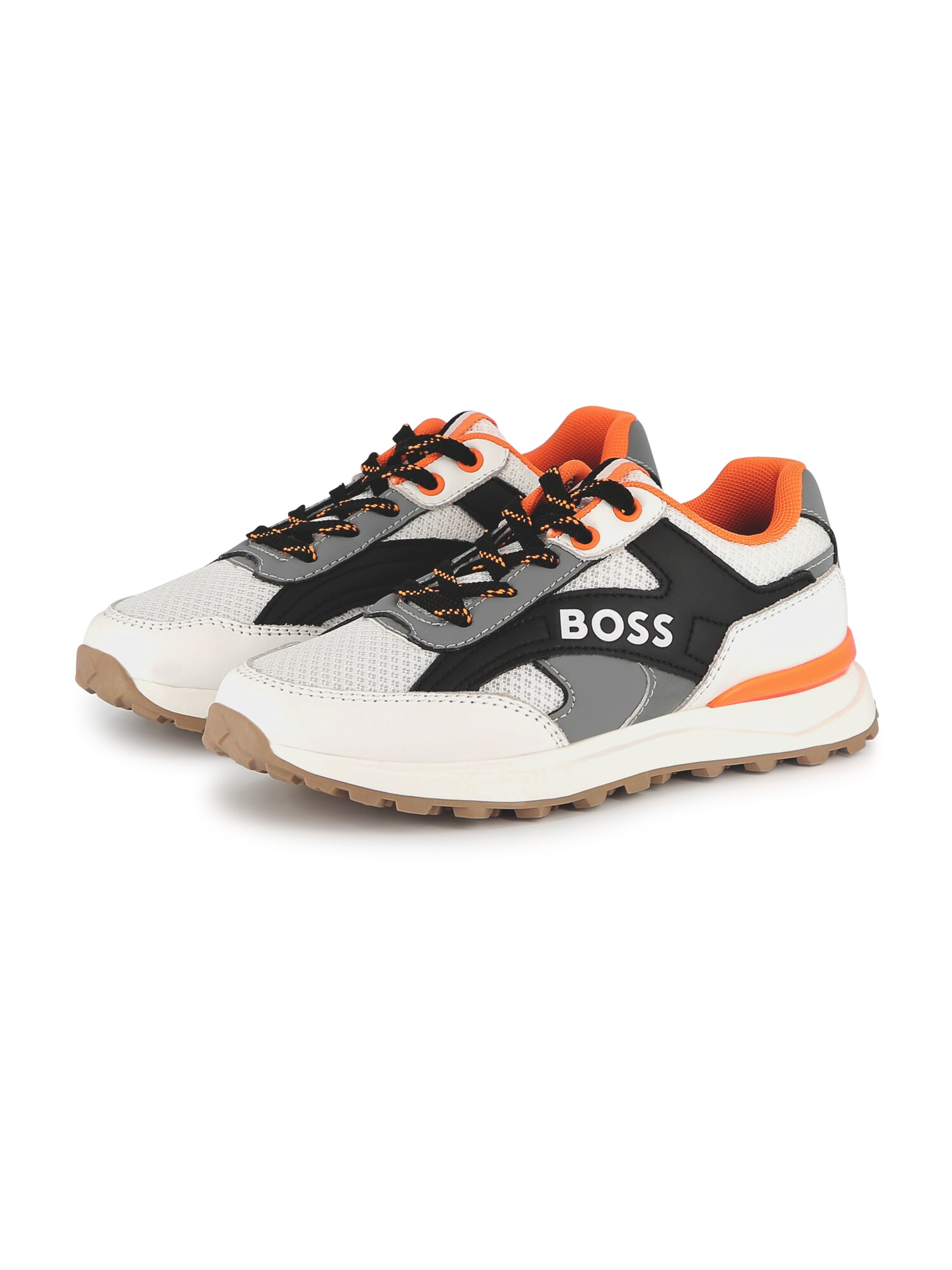 BOSS Sportcipő  sötétszürke / narancs / fekete / fehér akciós termékkép 1