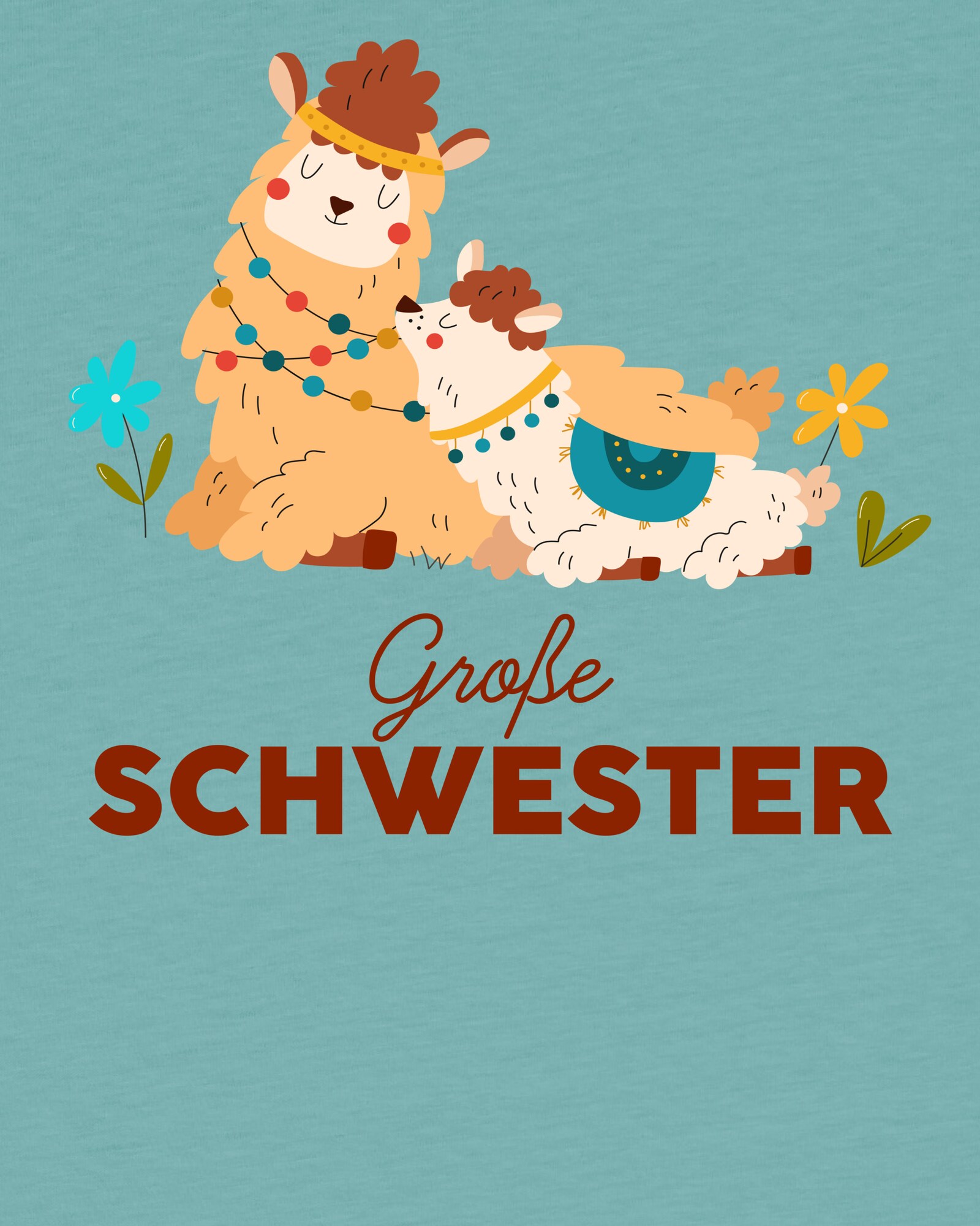 Thumbnail - watabout.kids T-Shirt Lama Große Schwester