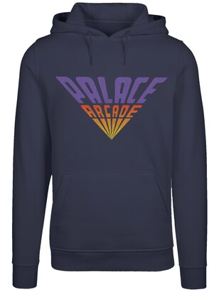 F4NT4STIC Sweatshirt ‘Stranger Things Palace Arcade Netflix TV Series’ Marine / Safraan / Lila / Vuurrood