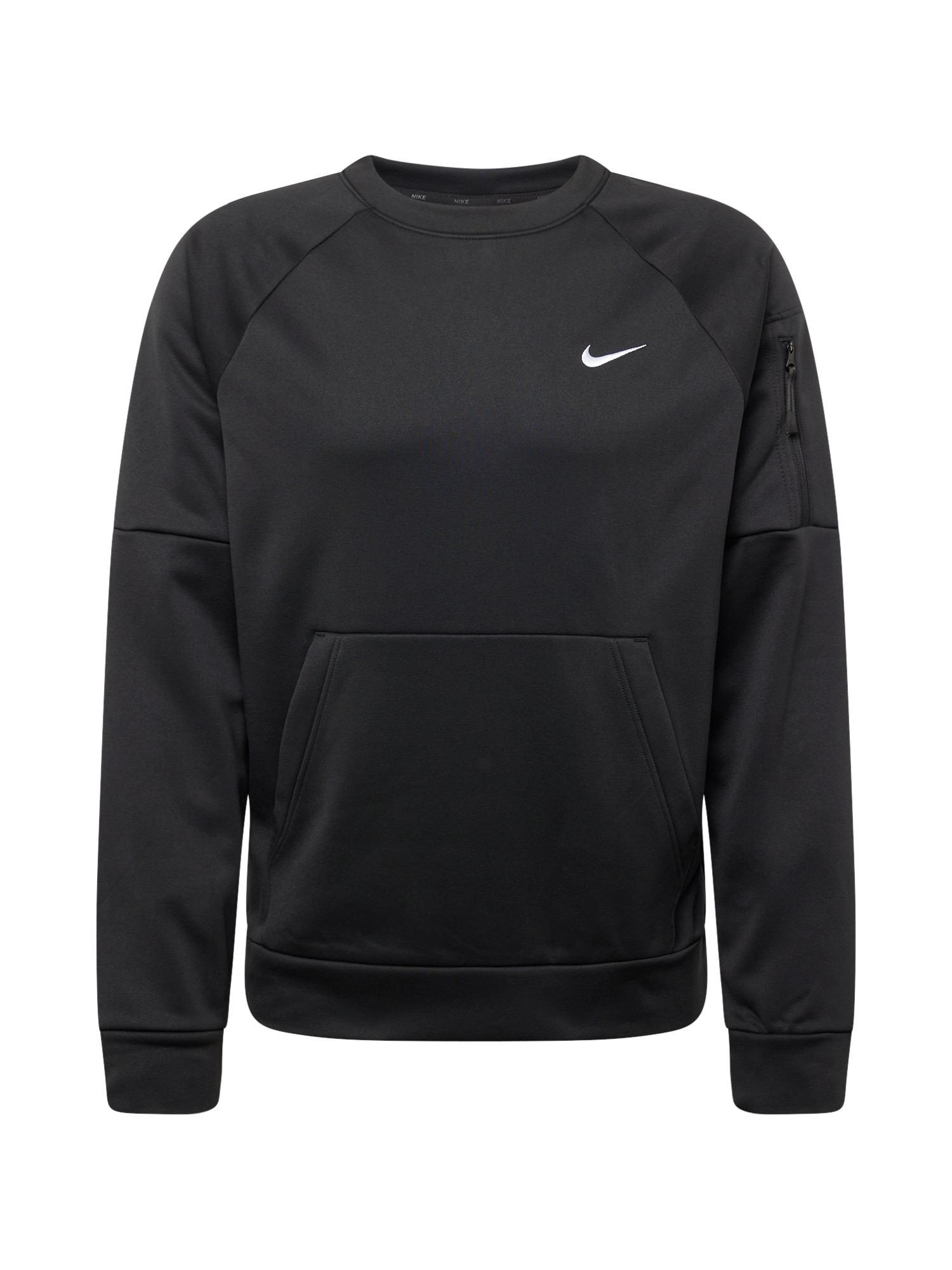 NIKE Sportska sweater majica  crna / bijela