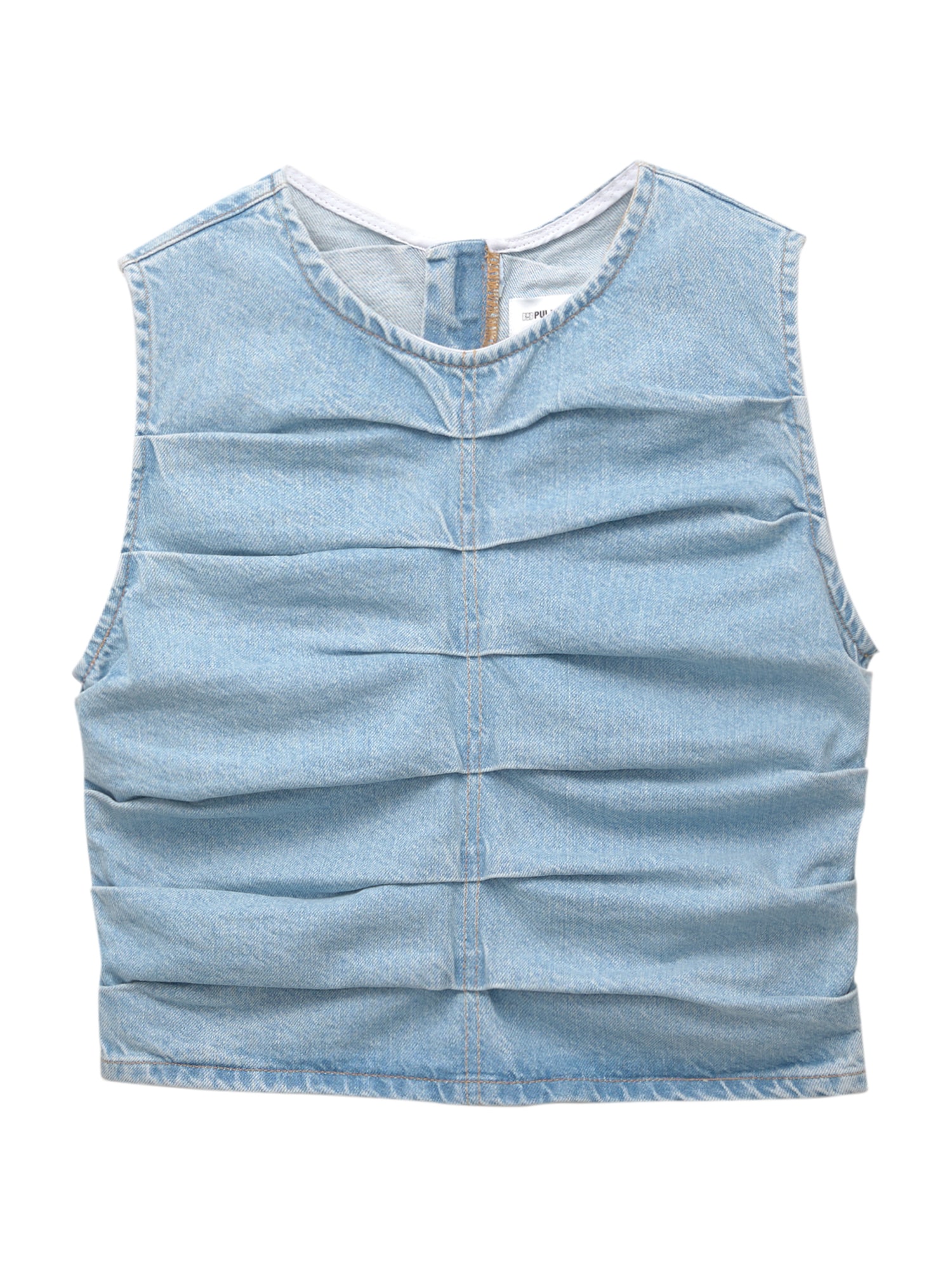 Pull&Bear Top  albastru denim