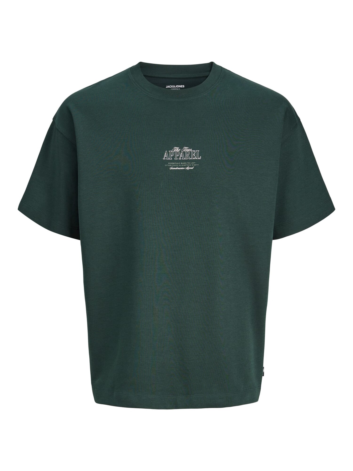 JACK & JONES Dres 'JJEBarron'  tmavozelená / biela