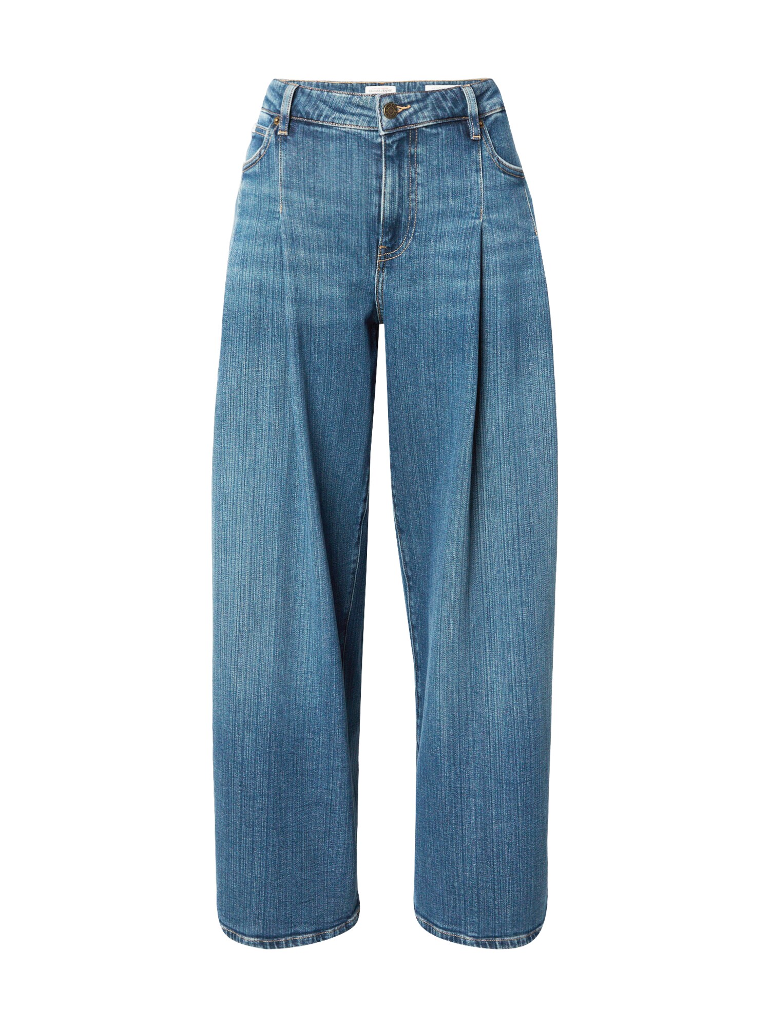 GUESS JEANS Pantaloni cu cute albastru denim