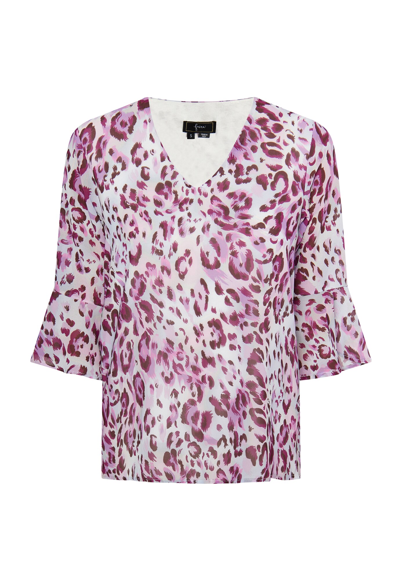 Faina Blusa lila / baya / blanco